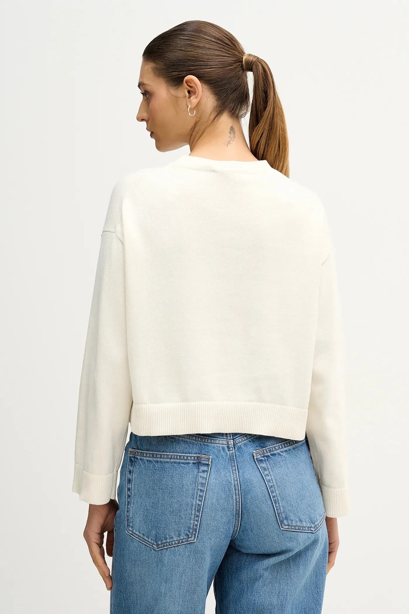 Хлопковый свитер - фото 3