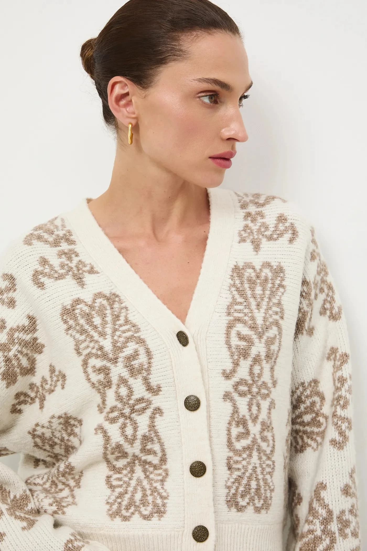 Кардиган из смесовой шерсти - фото 4