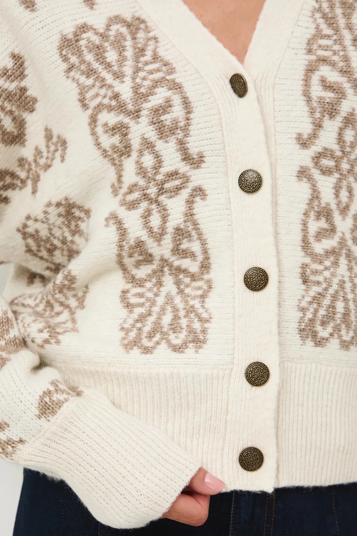 Кардиган из смесовой шерсти - фото 5