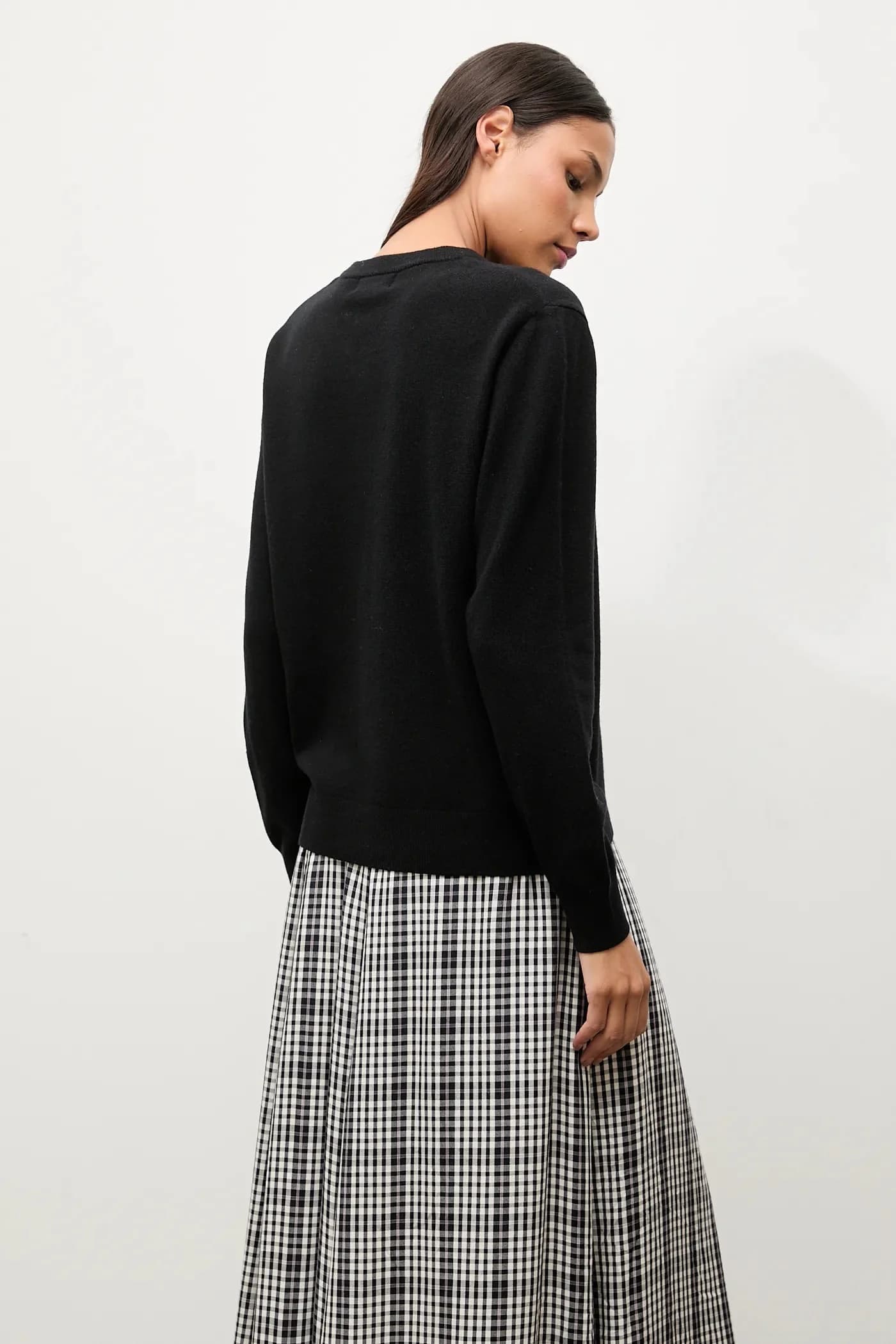 Свитер из мериносовой шерсти с шарфом - фото 3