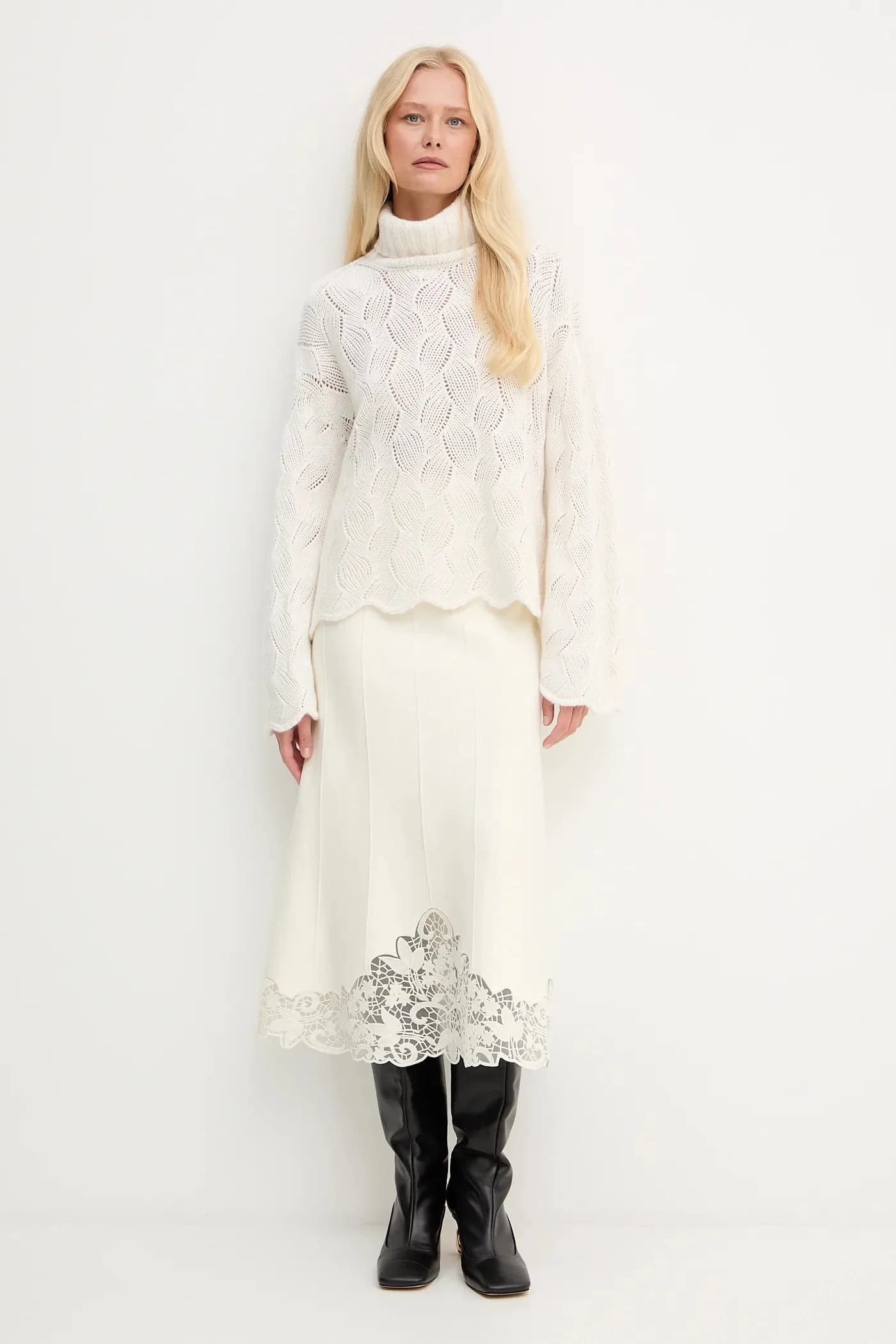 Свитер из смесовой шерсти - фото 2