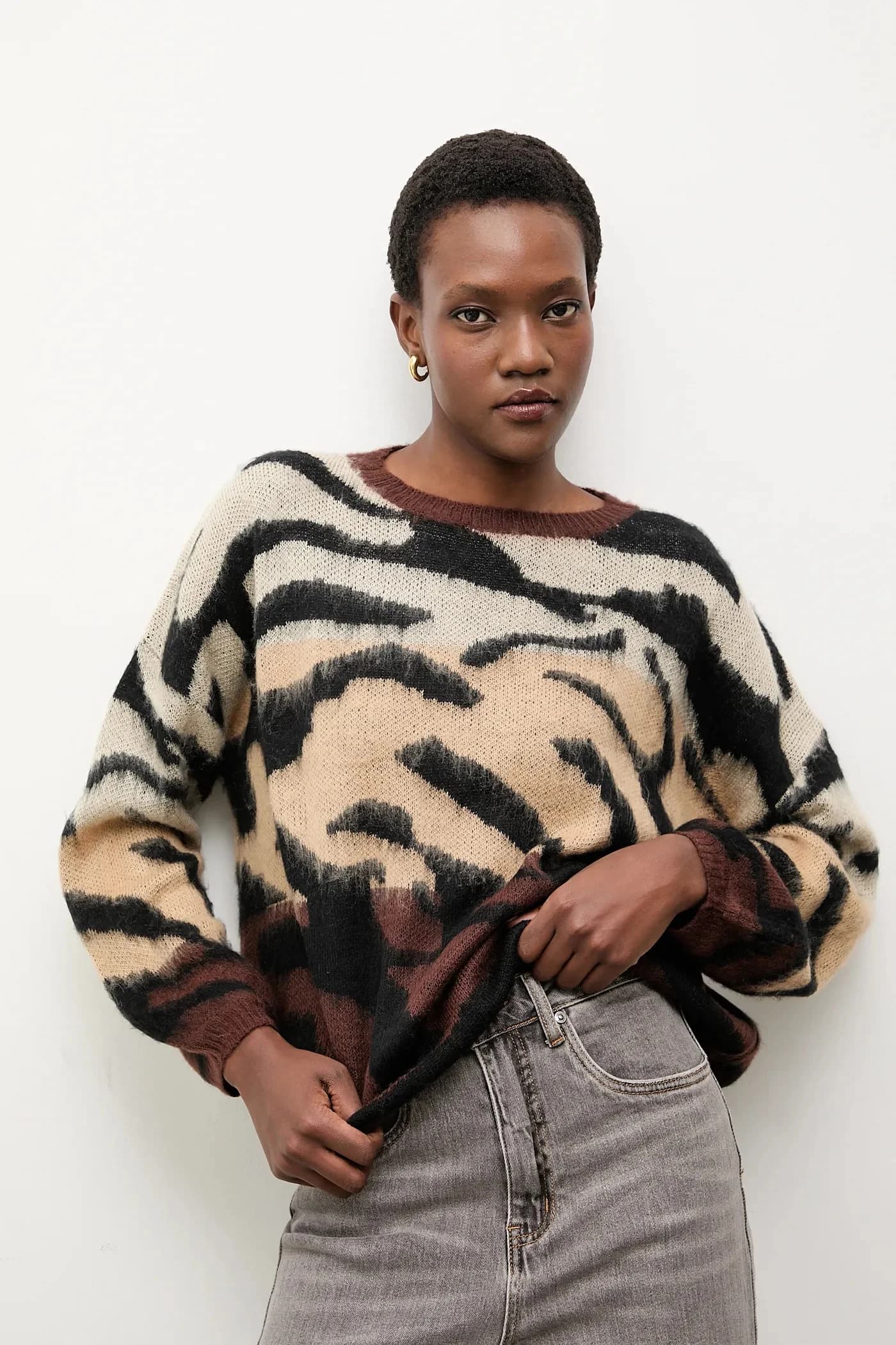 Свитер из смесовой шерсти - фото 4