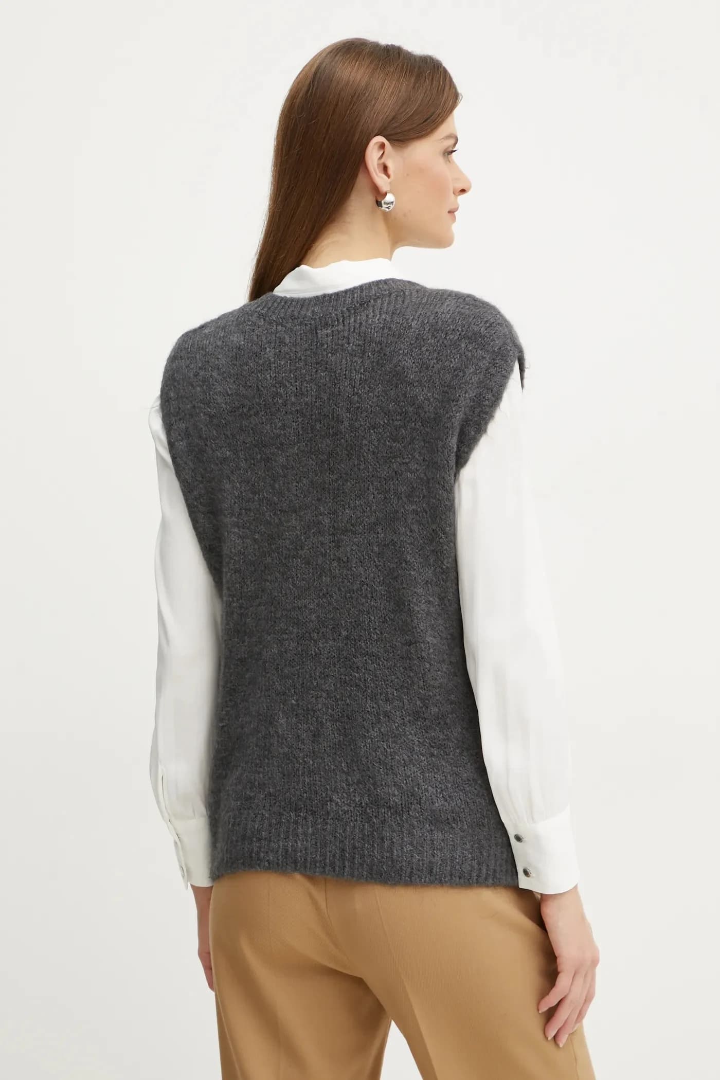 MPLUIE жилет из смесовой шерсти - фото 3