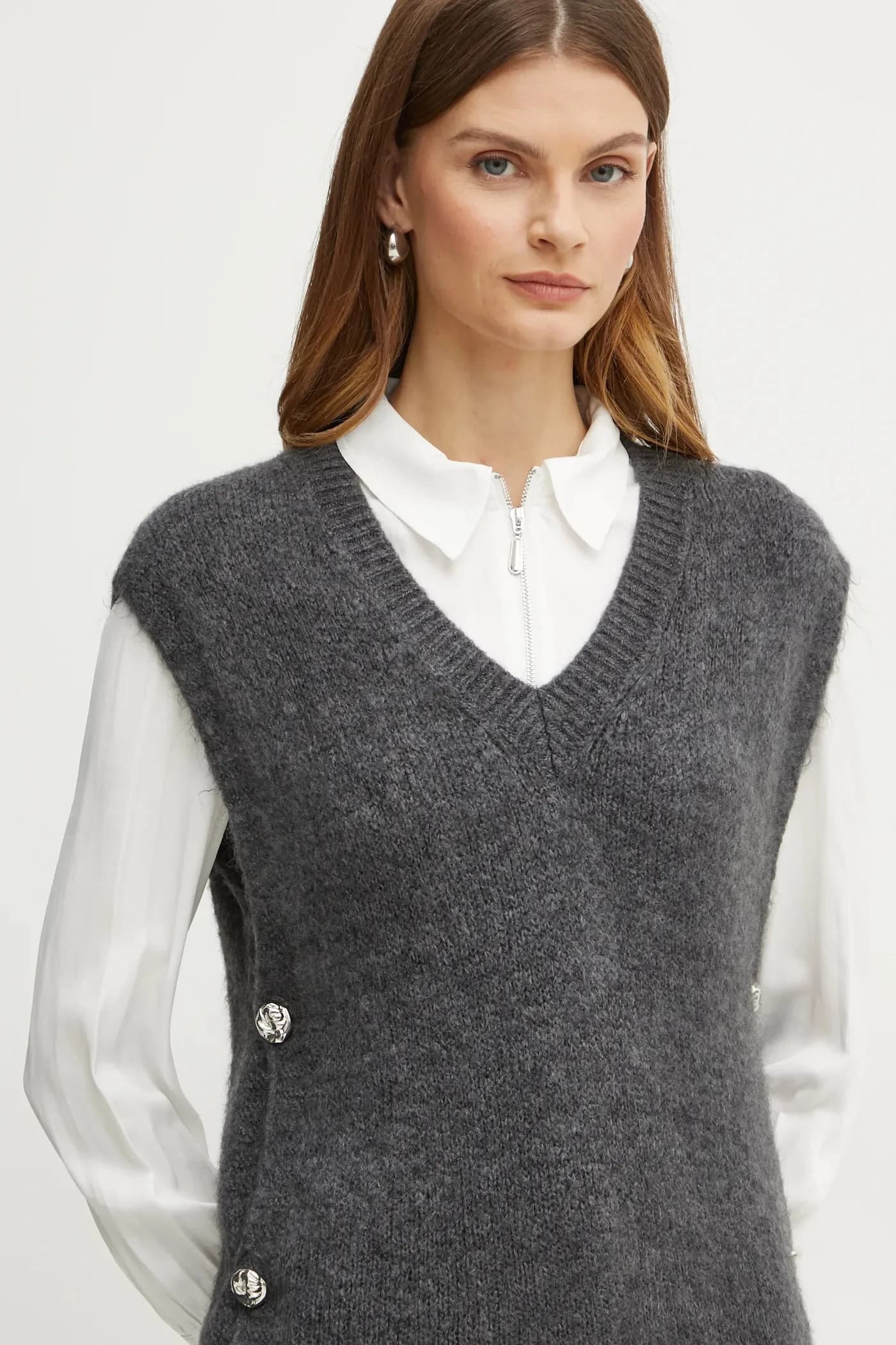 MPLUIE жилет из смесовой шерсти - фото 4