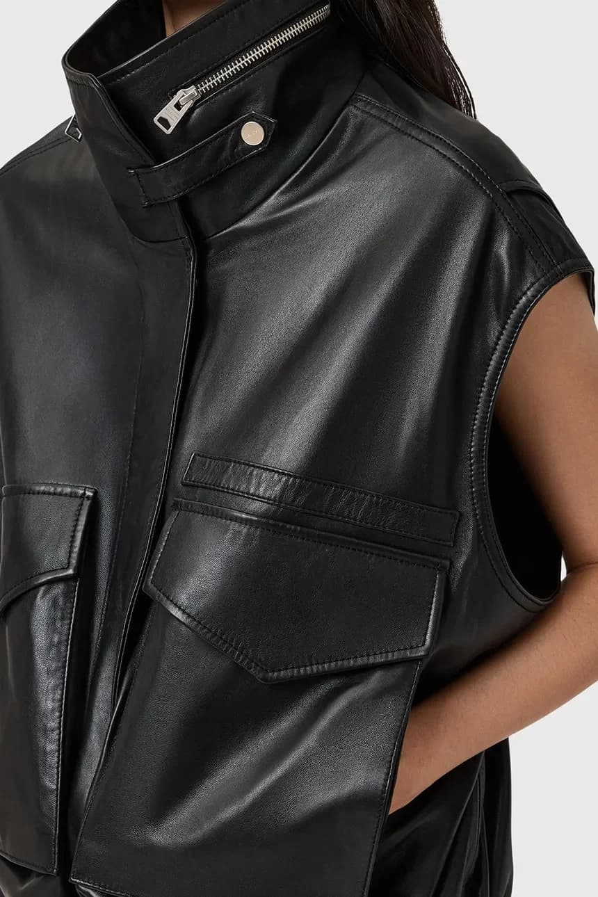 Кожаный жилет CLAY - фото 3