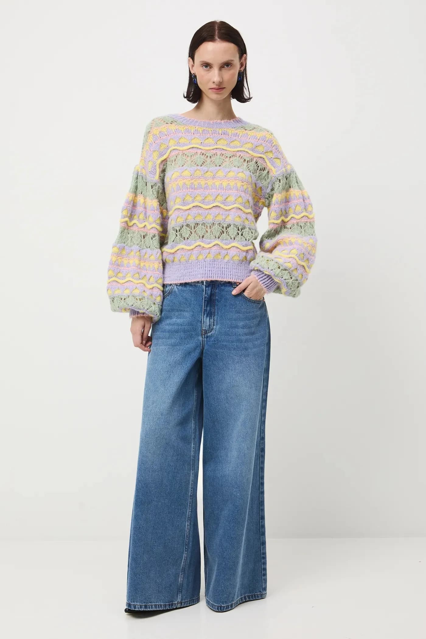 Свитер из смесовой шерсти - фото 2