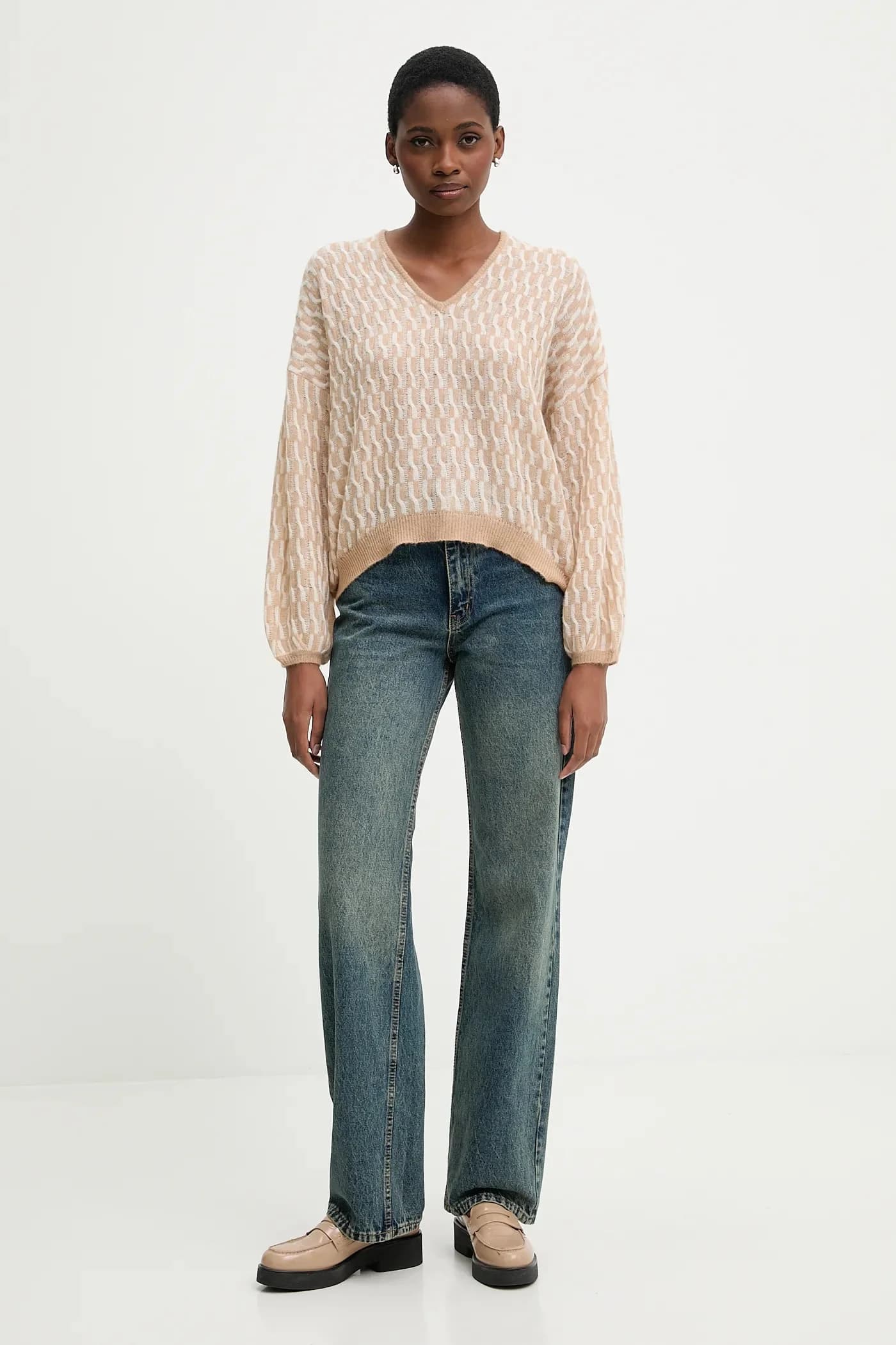 Свитер из смесовой шерсти - фото 2