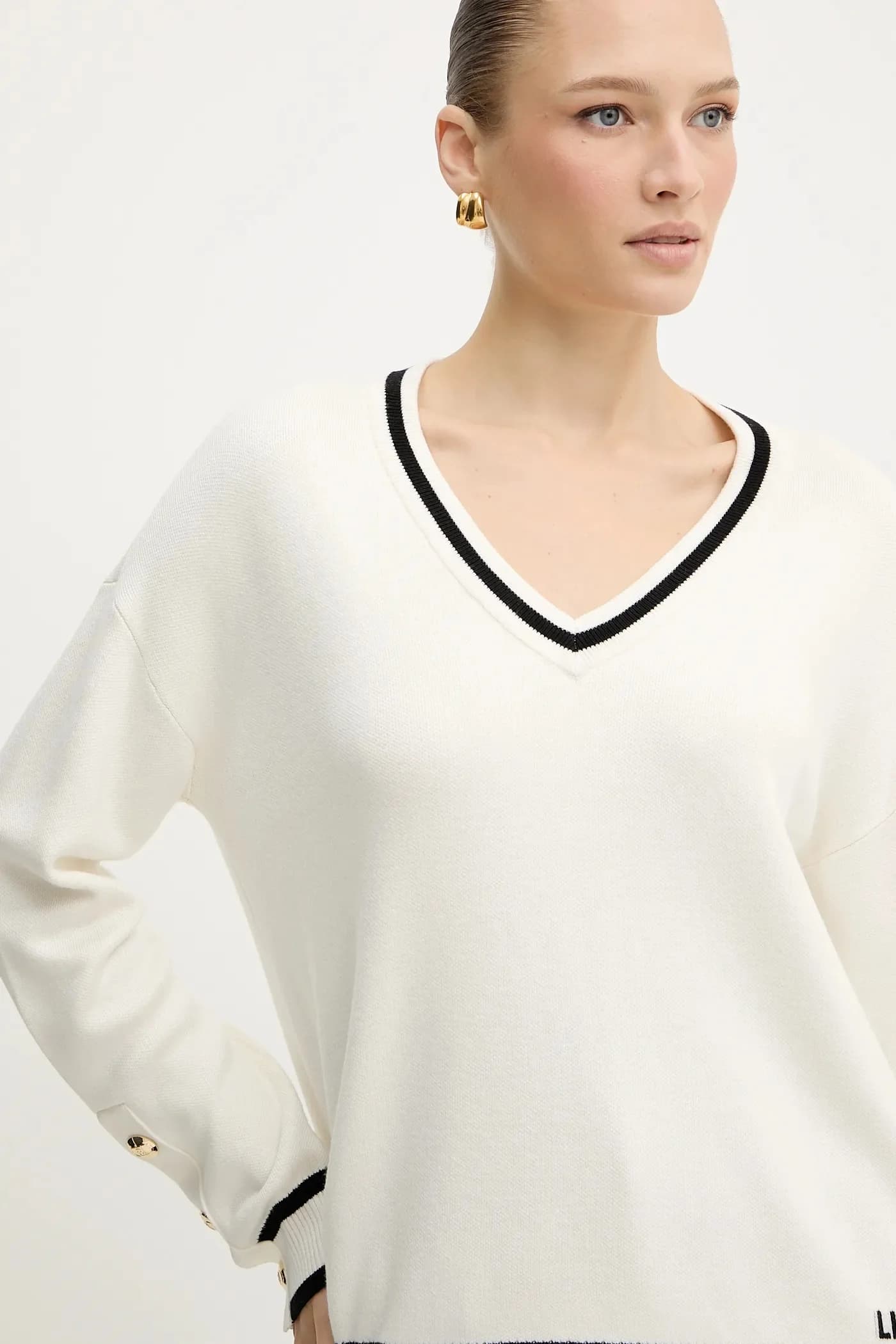 Свитер из смесового шелка - фото 4