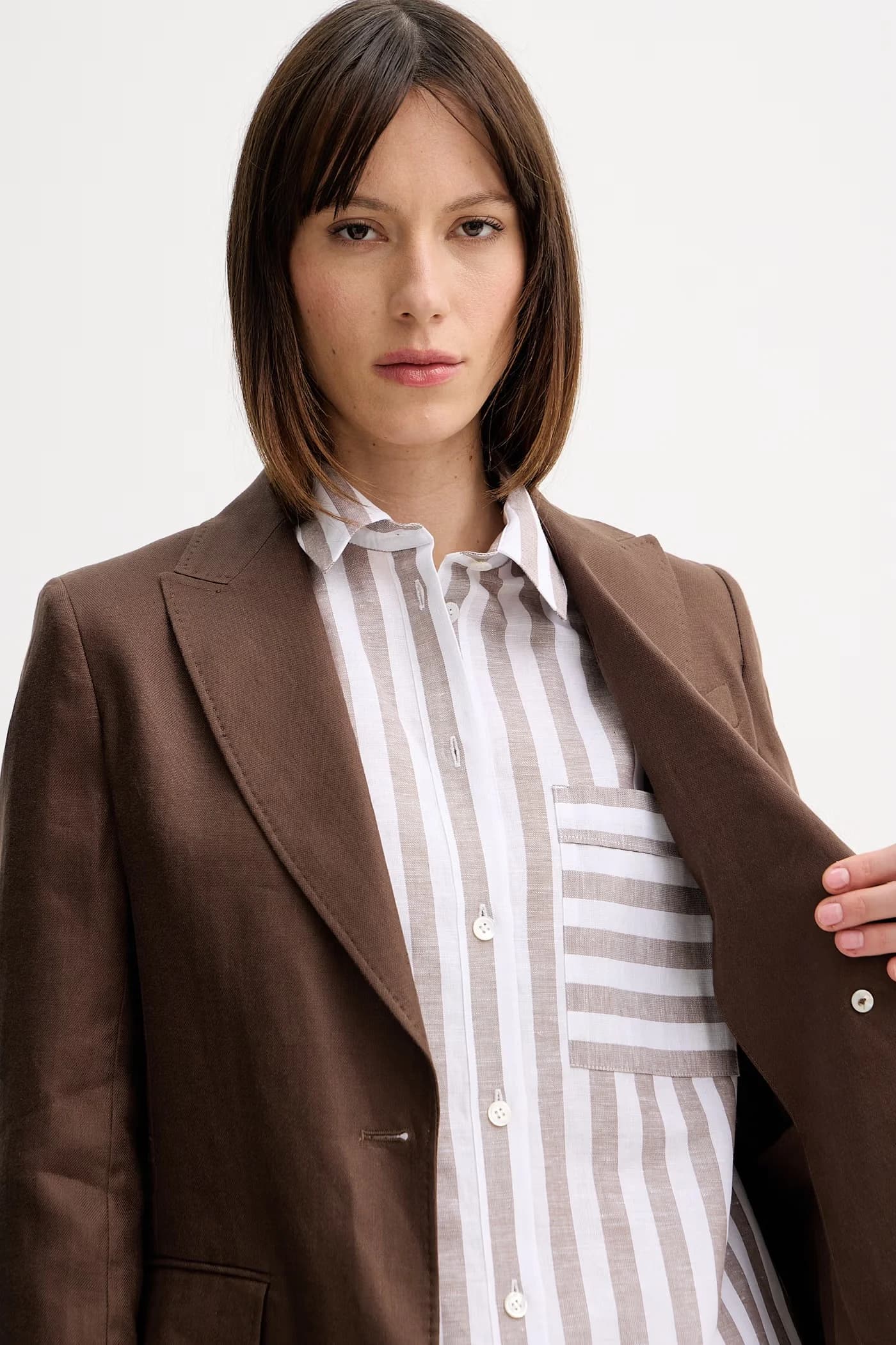 НАЛУТ льняная куртка - фото 6