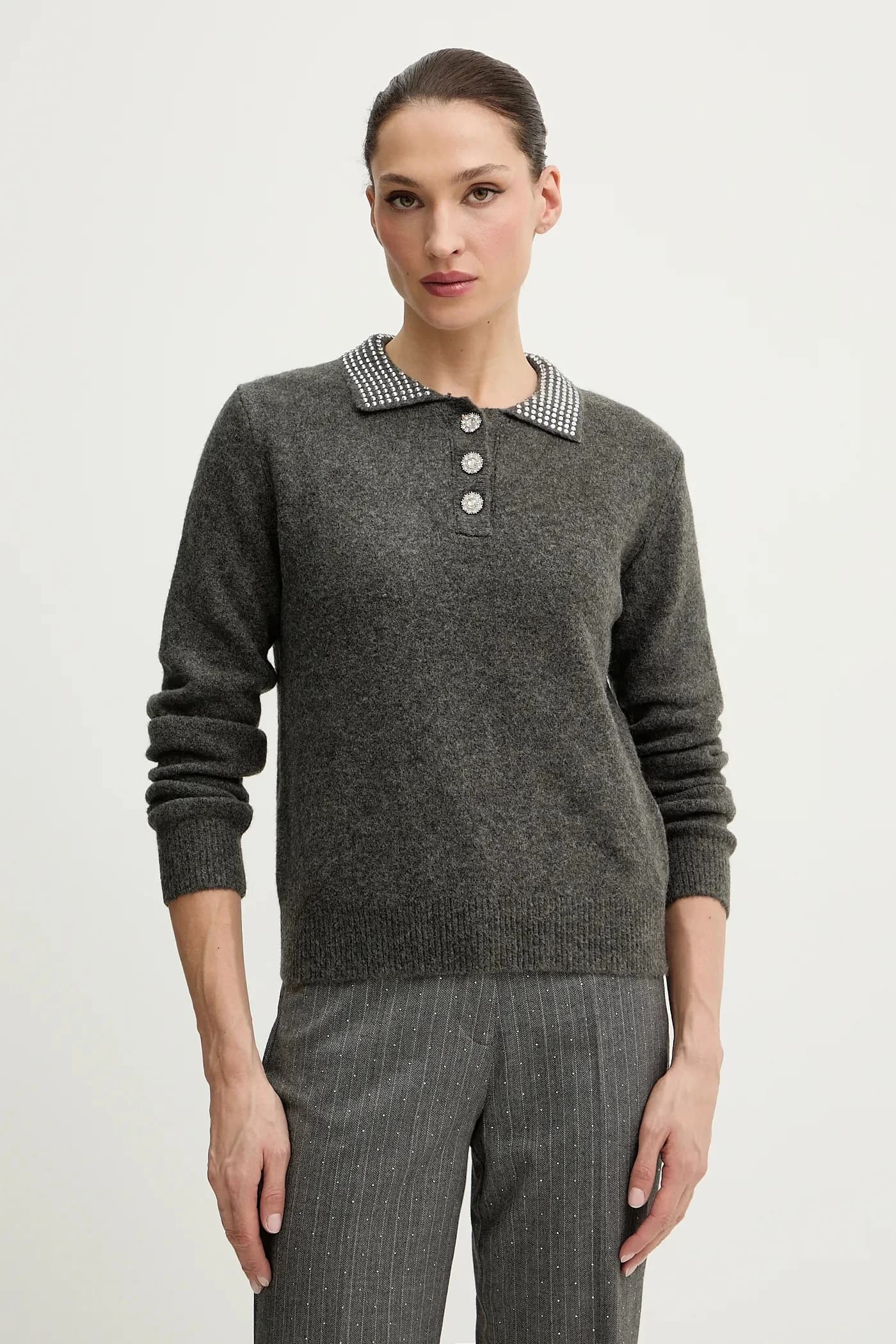 Свитер из смесовой шерсти