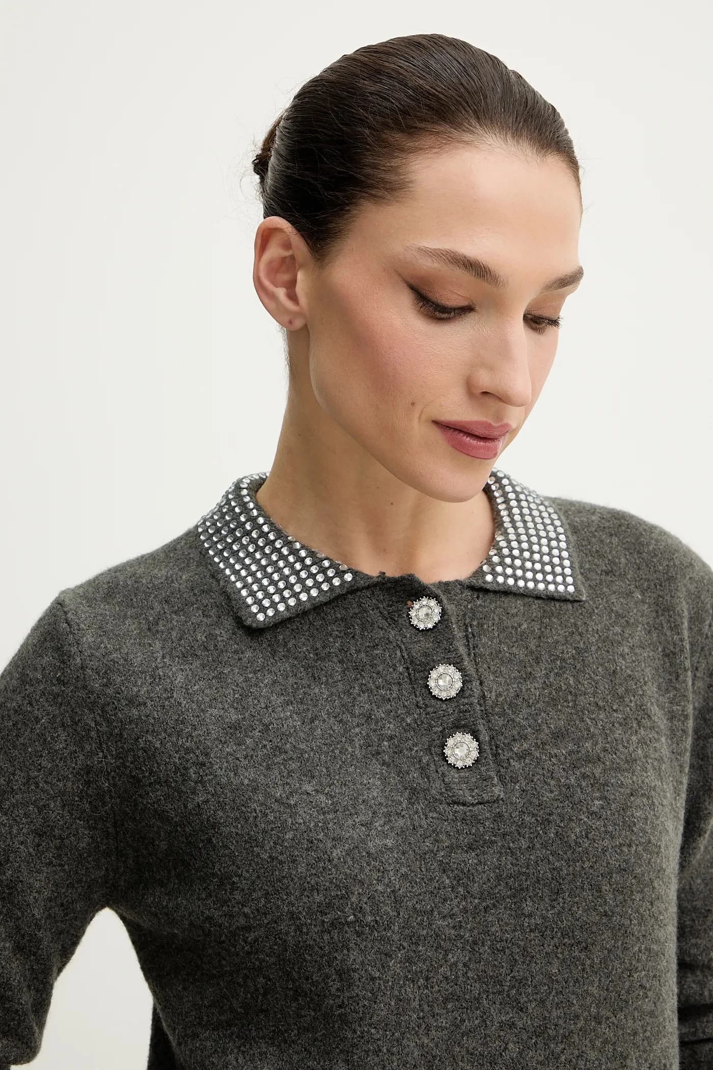 Свитер из смесовой шерсти - фото 4