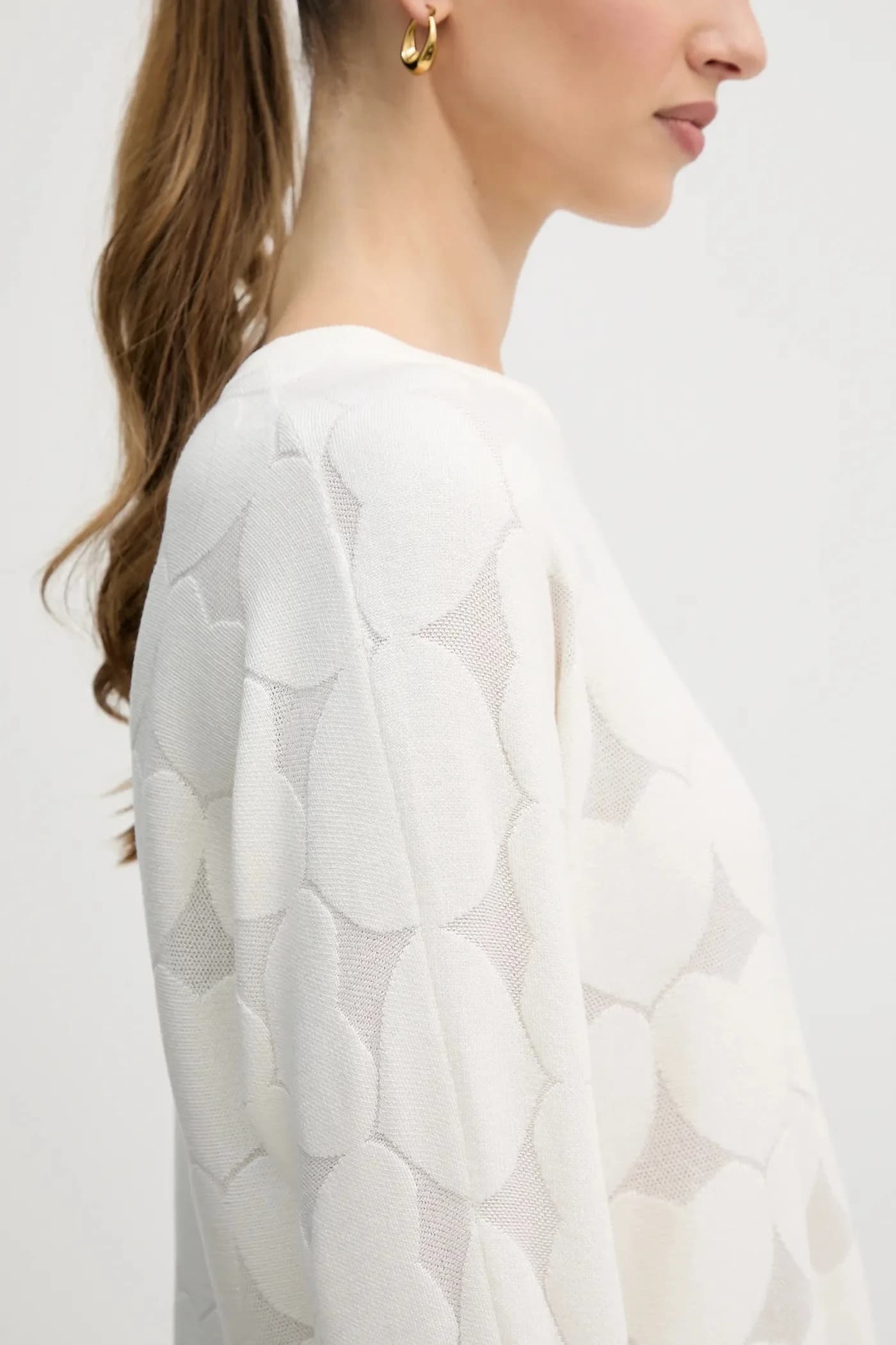 Свитер из смесового шелка - фото 5