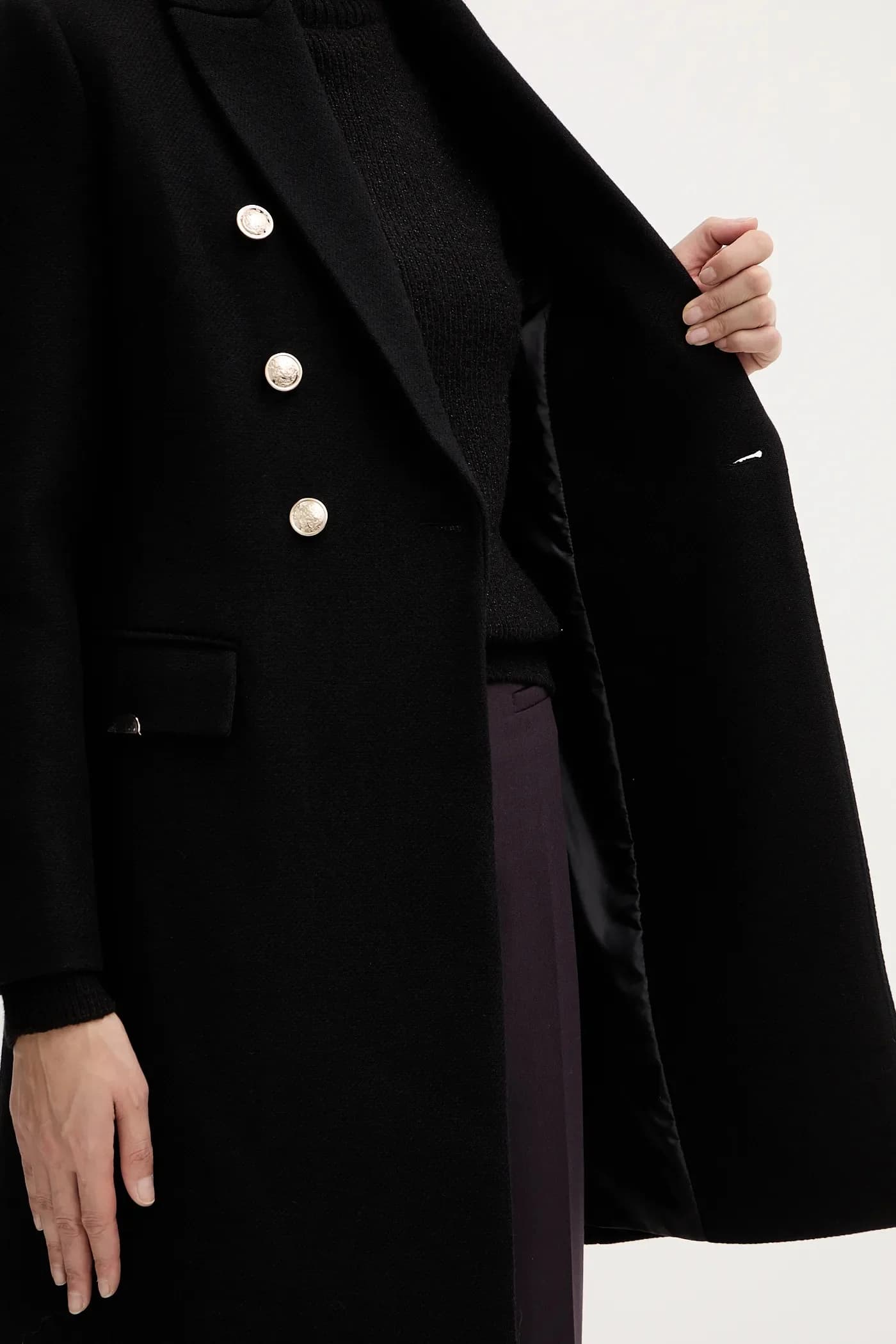 Пальто с добавлением шерсти - фото 6