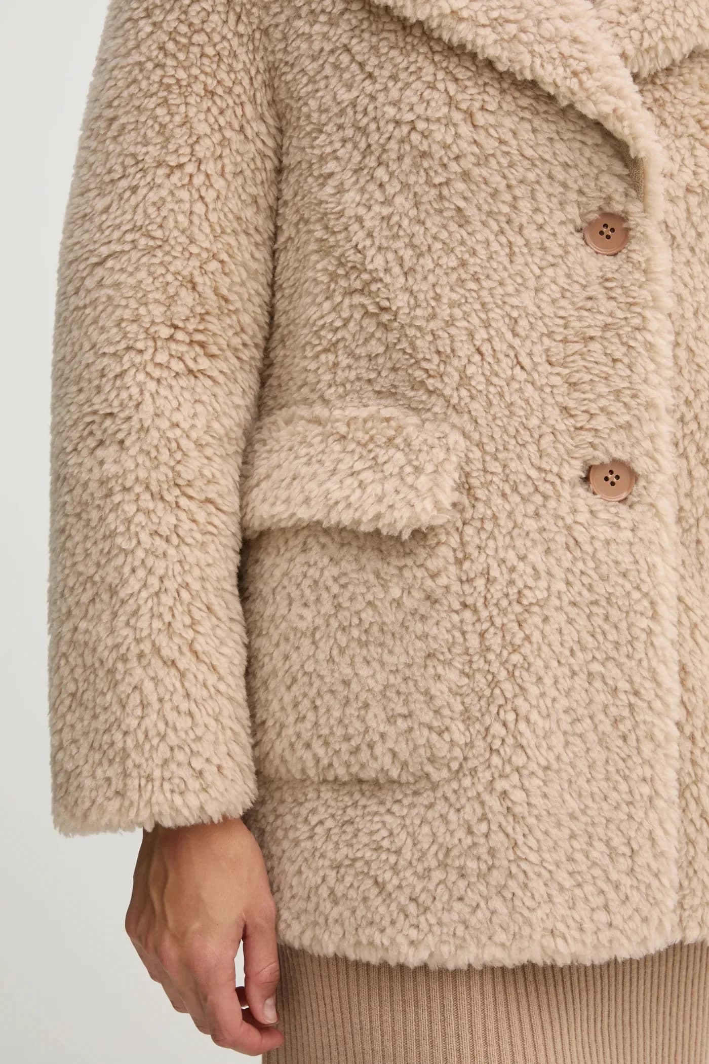 Пальто из смесовой шерсти - фото 5