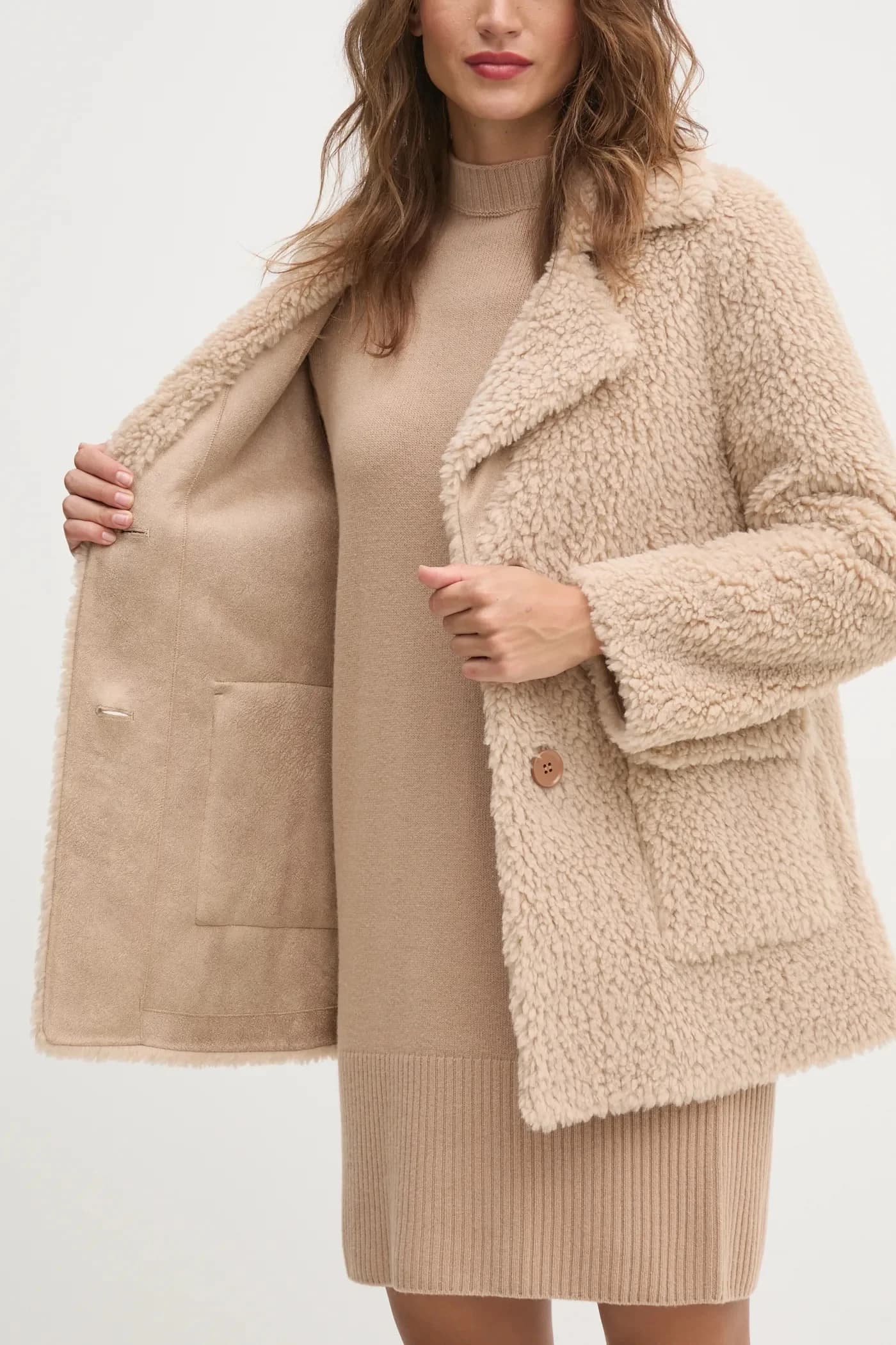 Пальто из смесовой шерсти - фото 6