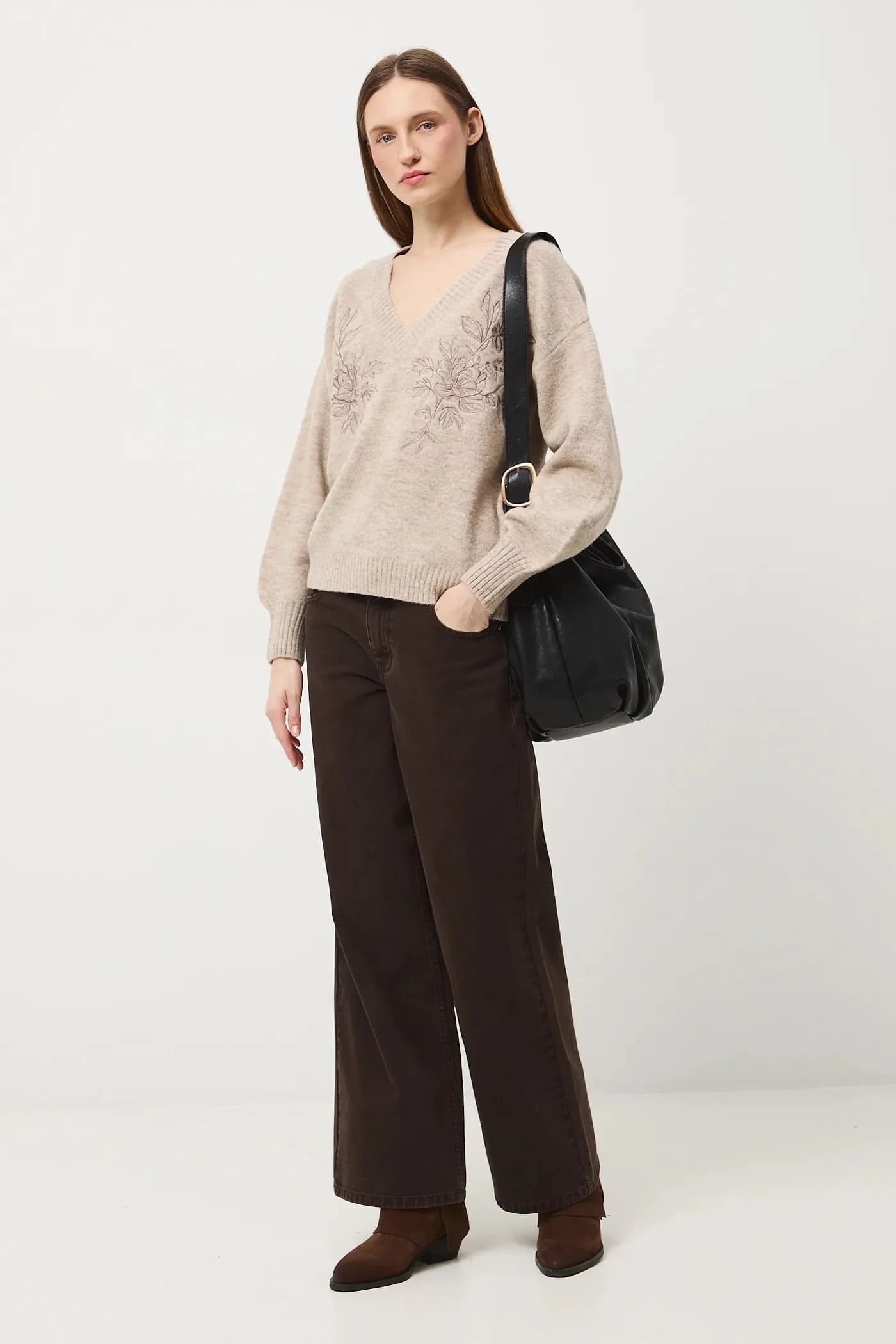 Свитер из смесовой шерсти - фото 2