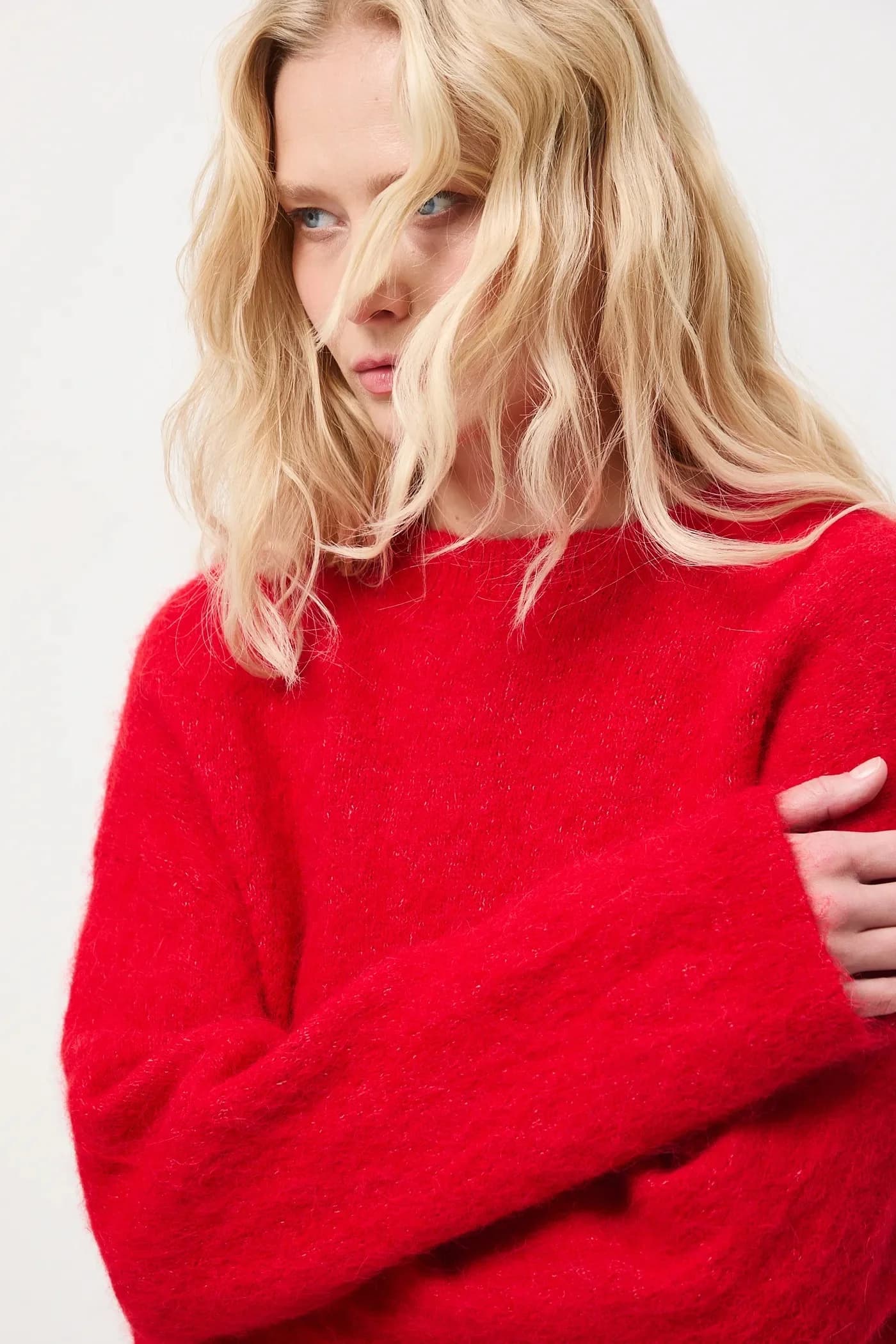 Женский свитер из шерсти альпаки - фото 5