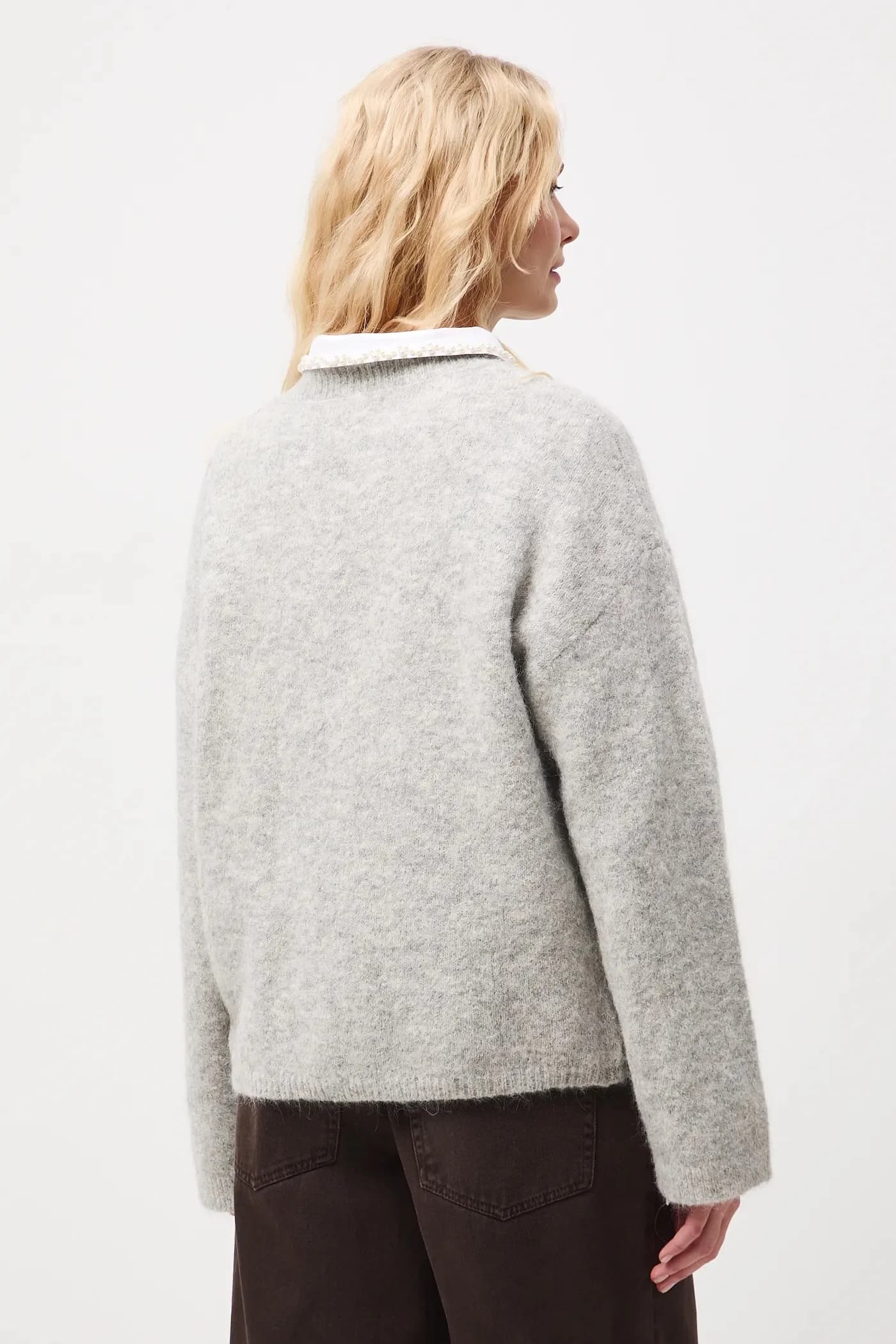 Женский свитер из шерсти альпаки - фото 3