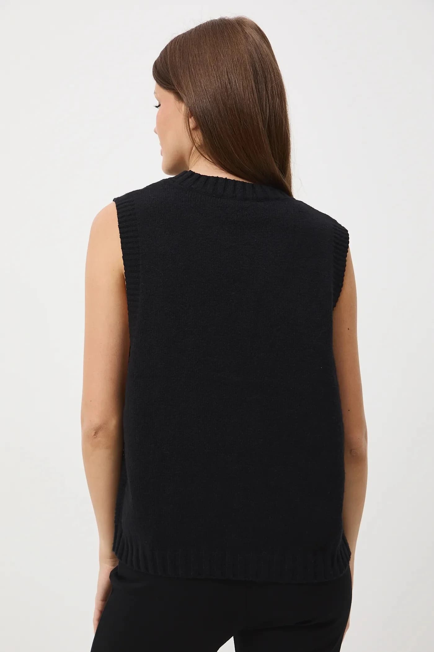 Жилет из смесовой шерсти - фото 3