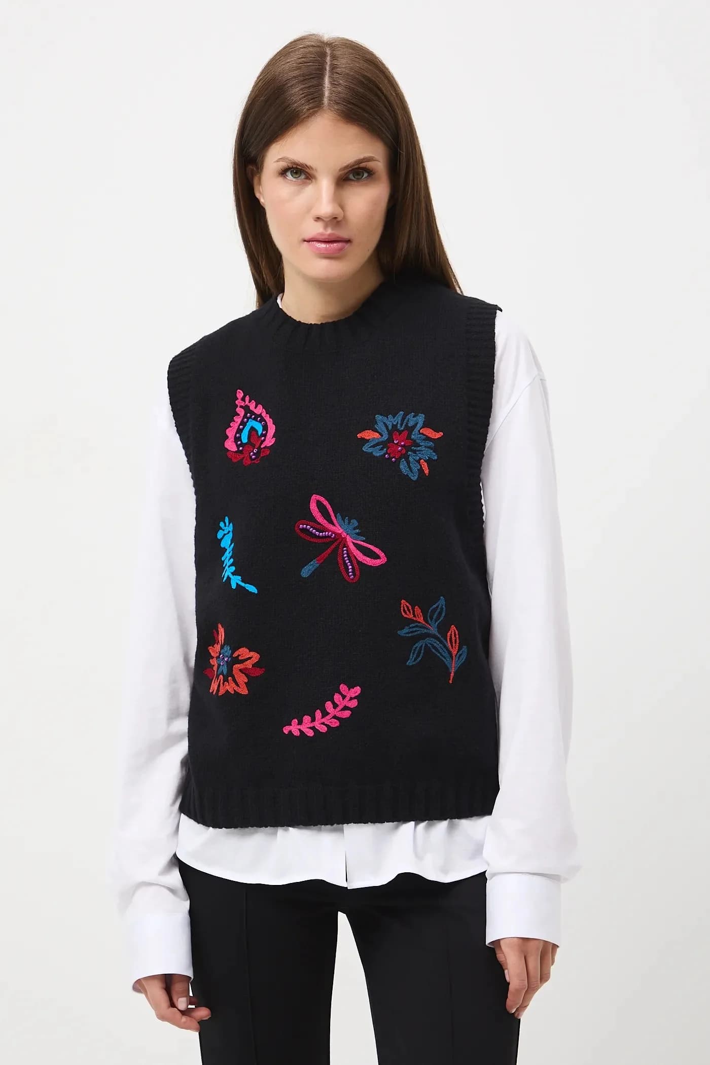 Жилет из смесовой шерсти - фото 4