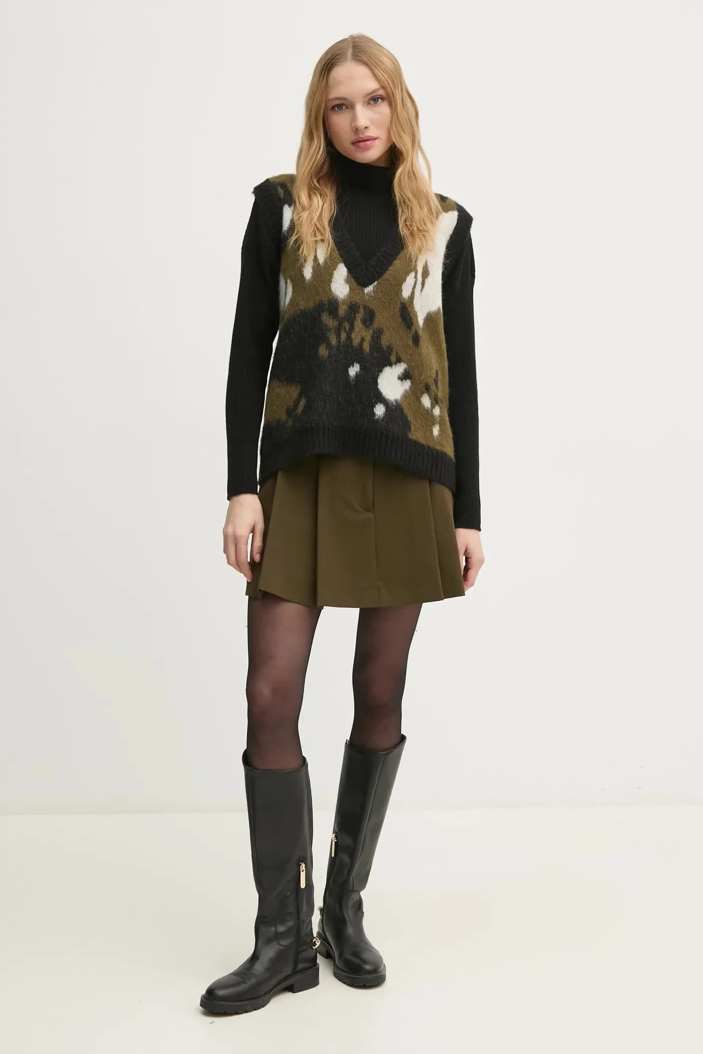 Жилет из смесовой шерсти - фото 2