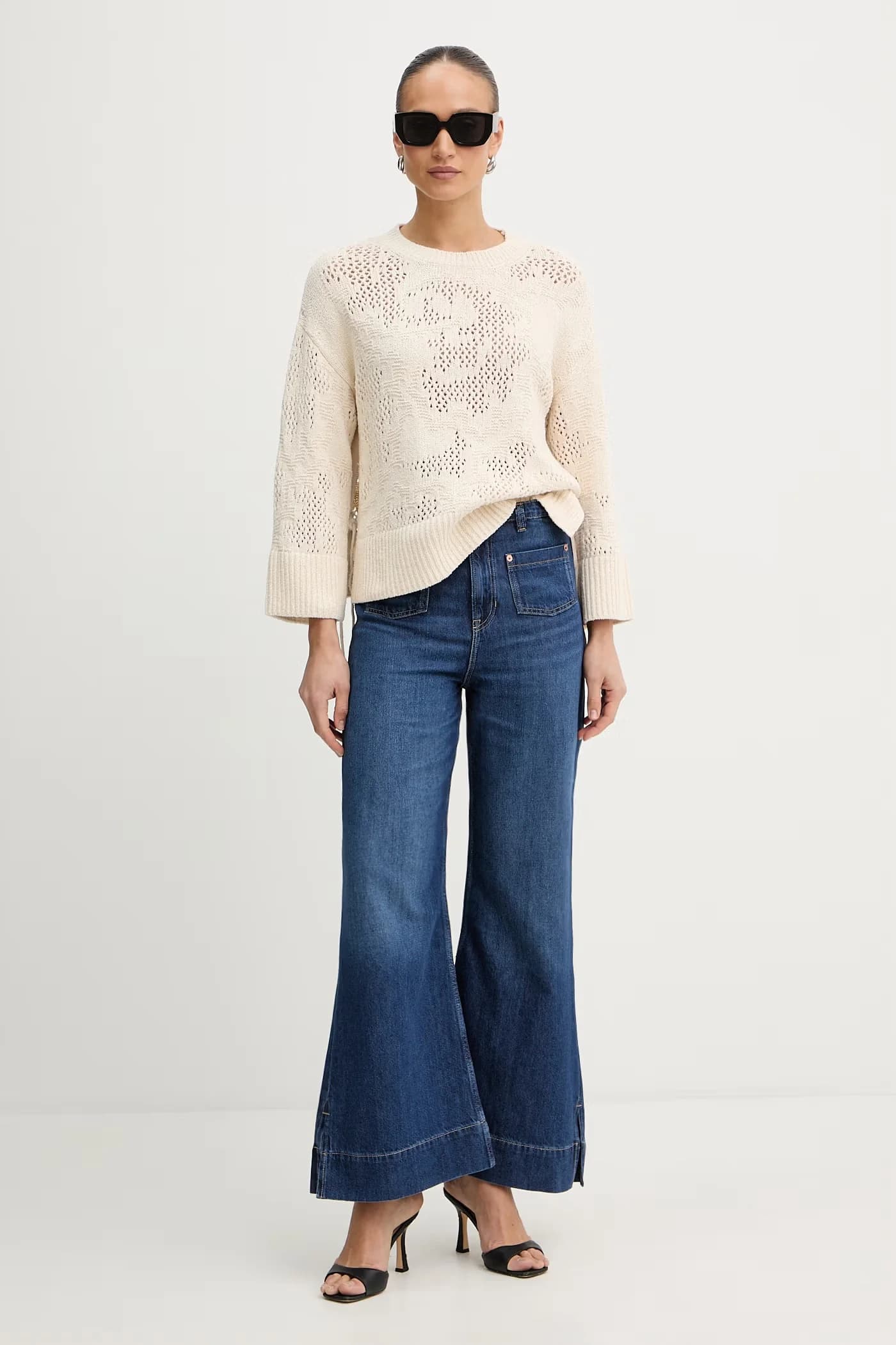 свитер из фуары с узором C - фото 2