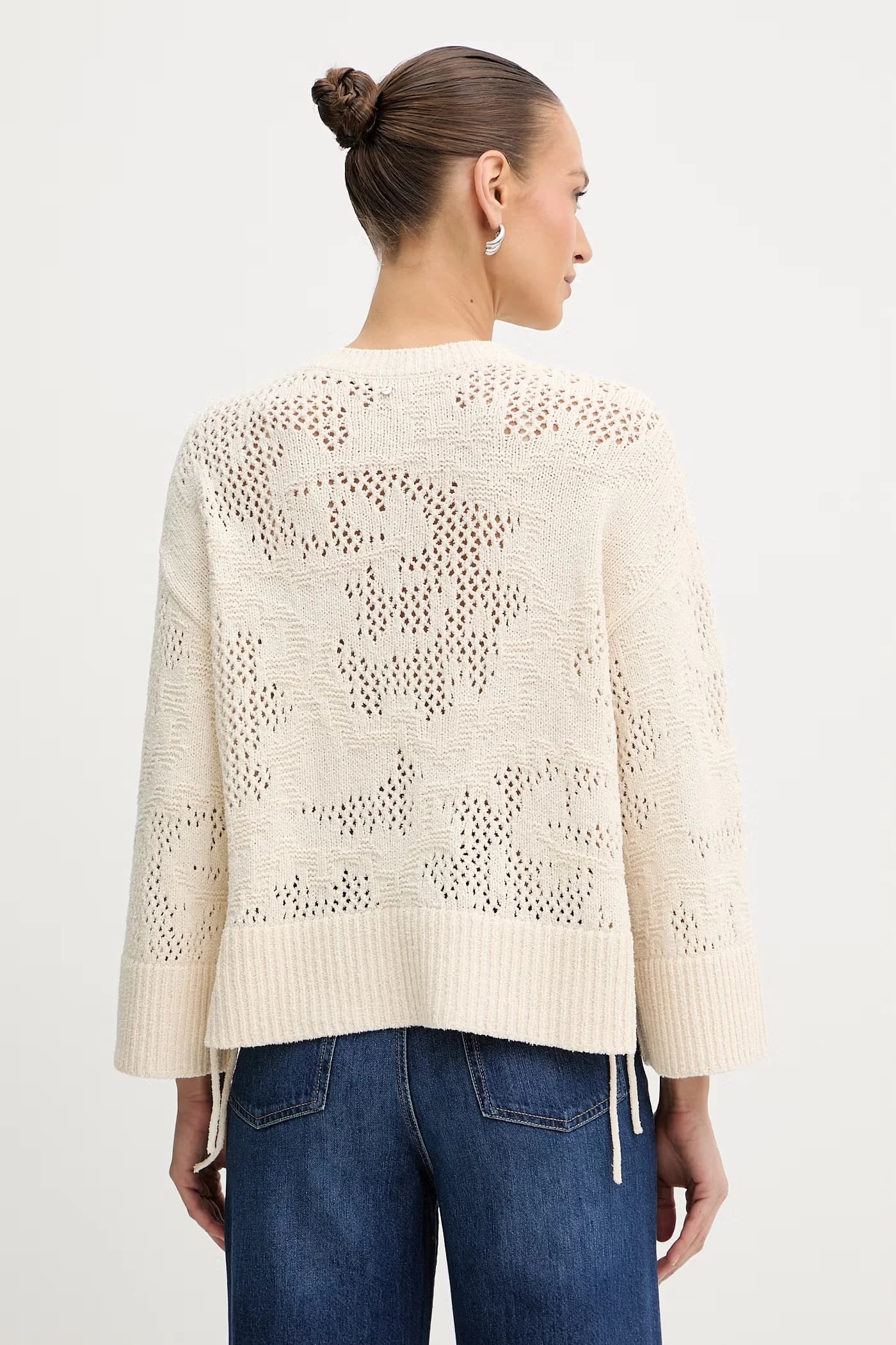 свитер из фуары с узором C - фото 3