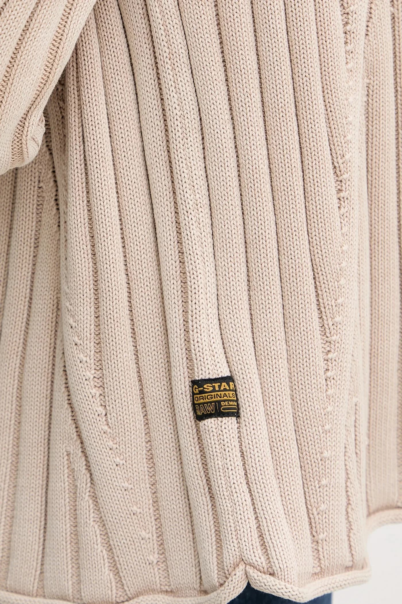 Стираный свободный хлопковый свитер - фото 6