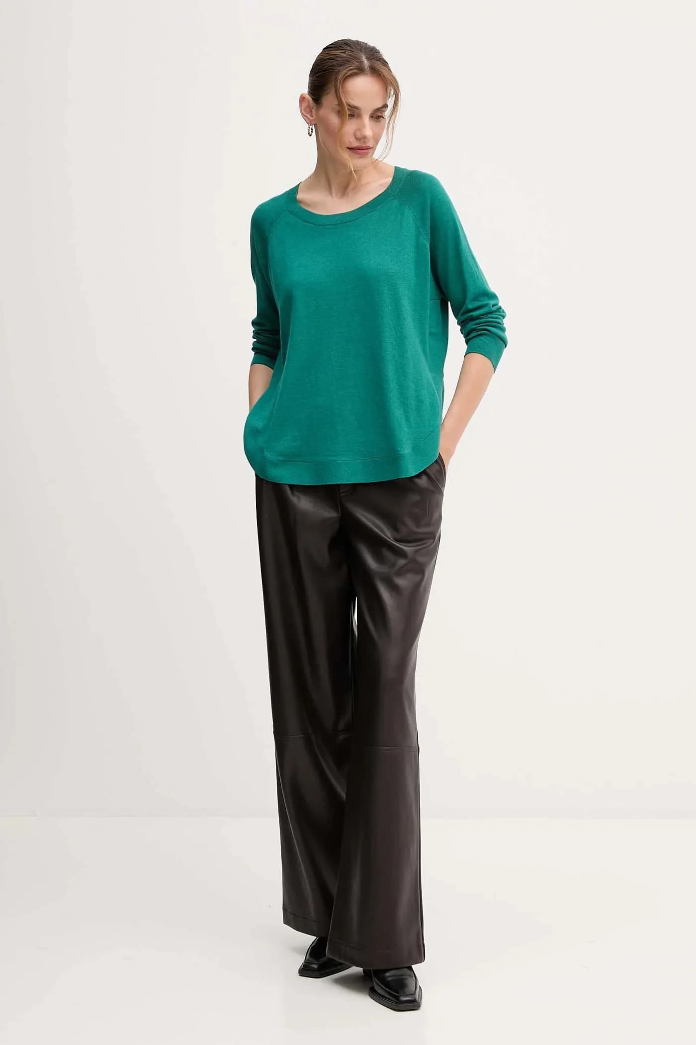 Свитер из смесовой шерсти - фото 2