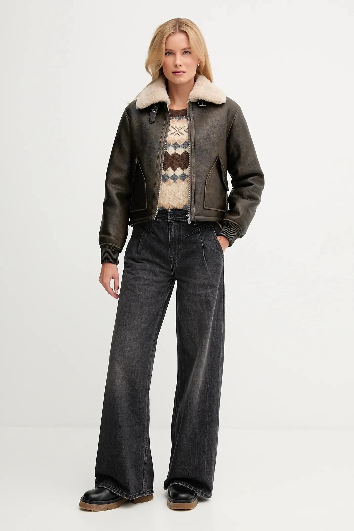 Свитер из смесовой шерсти - фото 2