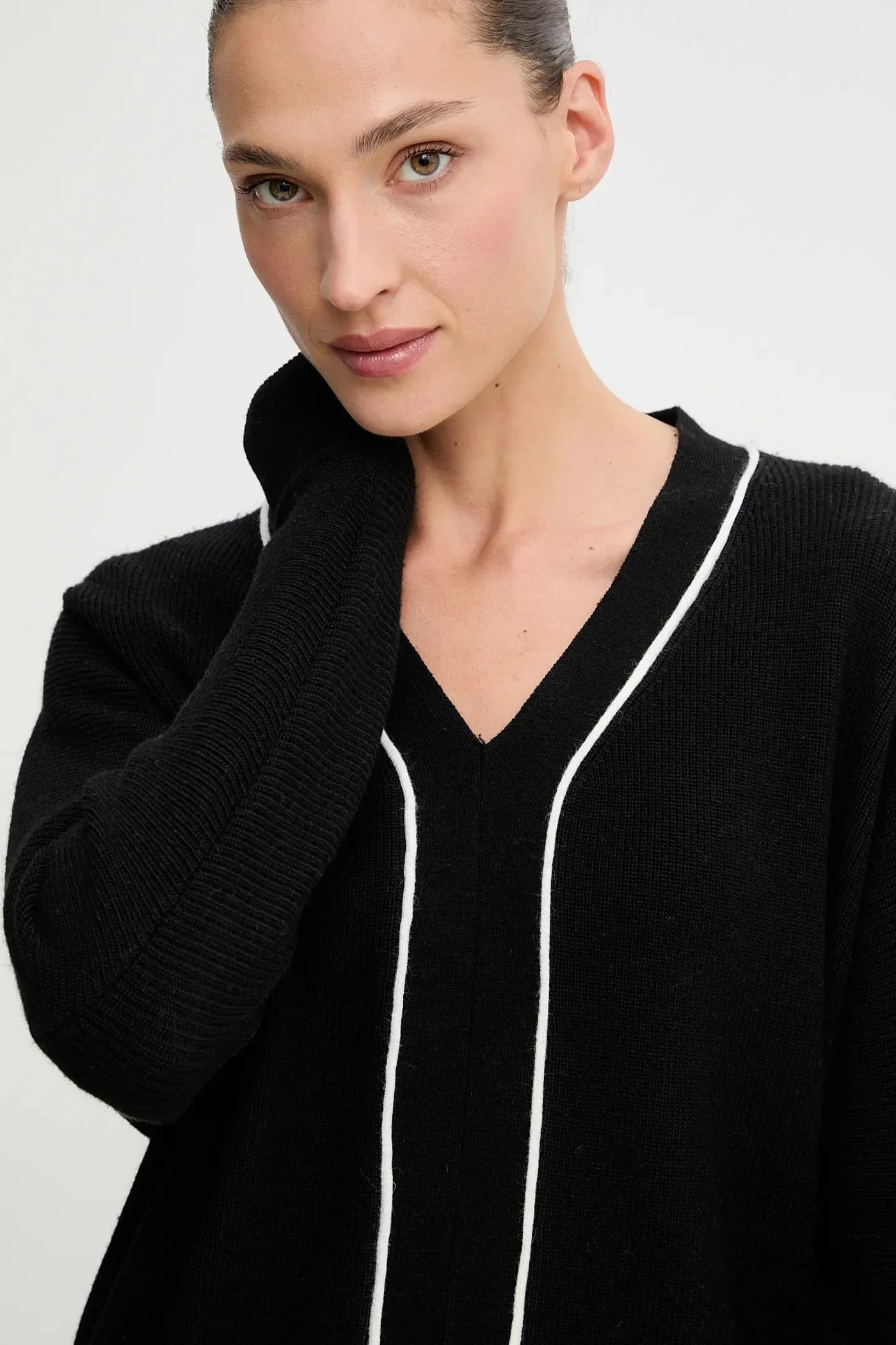 Свитер из кашемира и шелка - фото 4