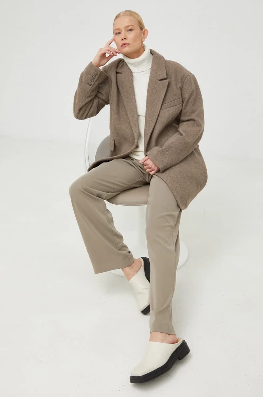 Свитер из смесовой шерсти PULL ML COL BATEAU - фото 2