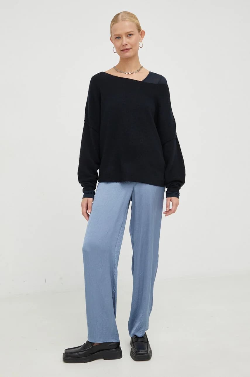 Свитер из смесовой шерсти PULL ML COL BATEAU - фото 2