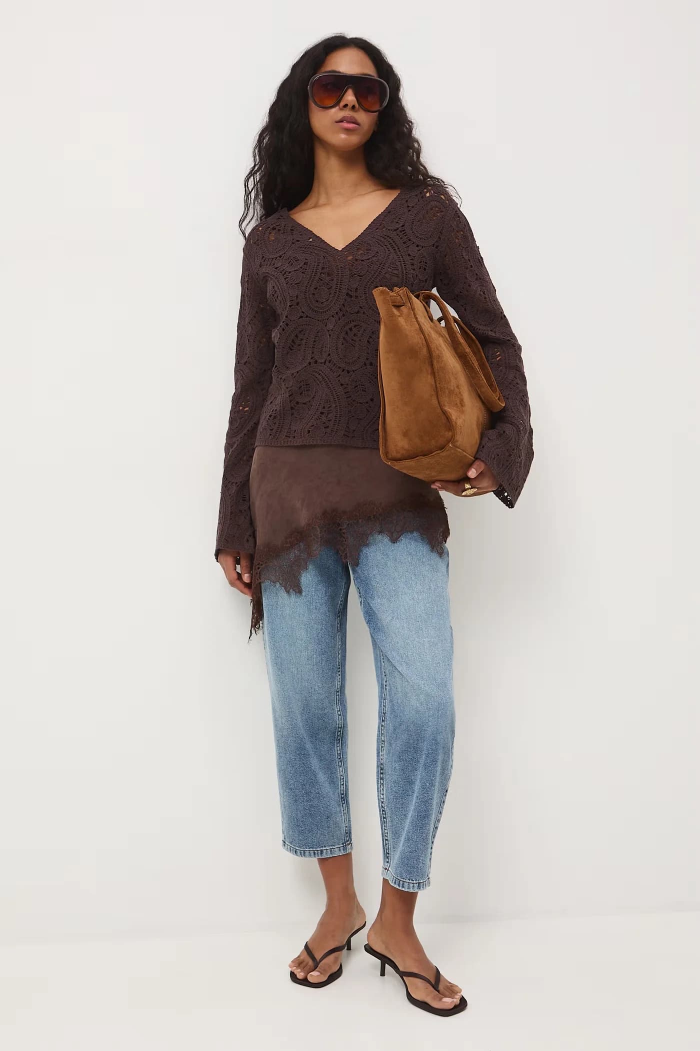 Женский ажурный свитер - фото 2