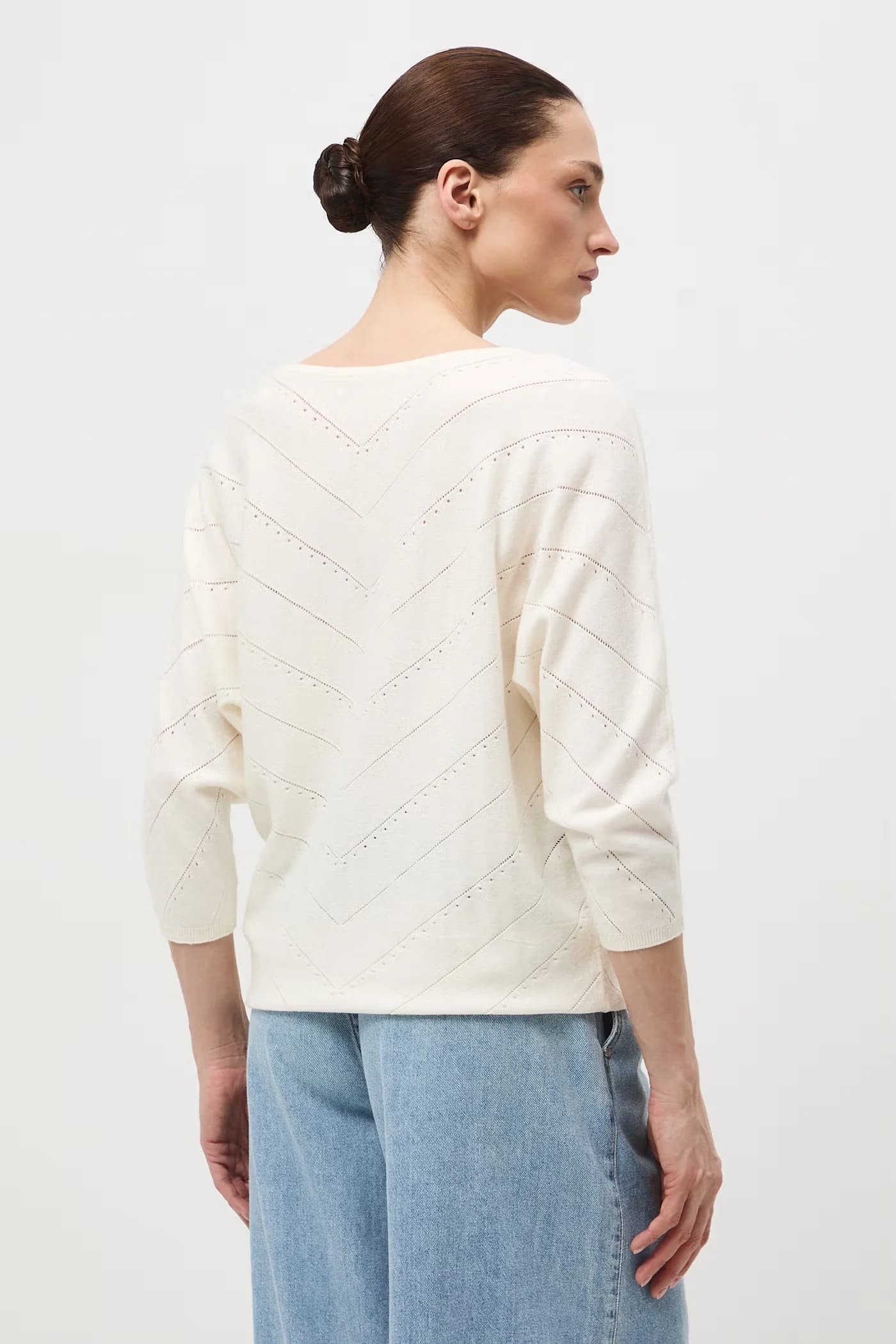 Женский ажурный свитер - фото 3