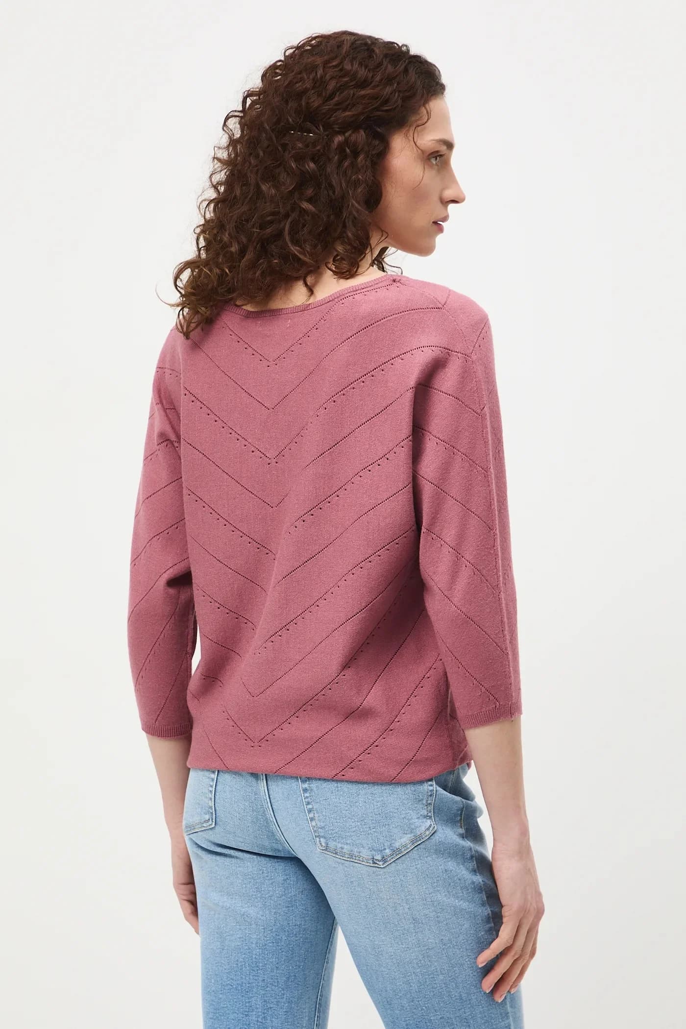 Женский ажурный свитер - фото 3