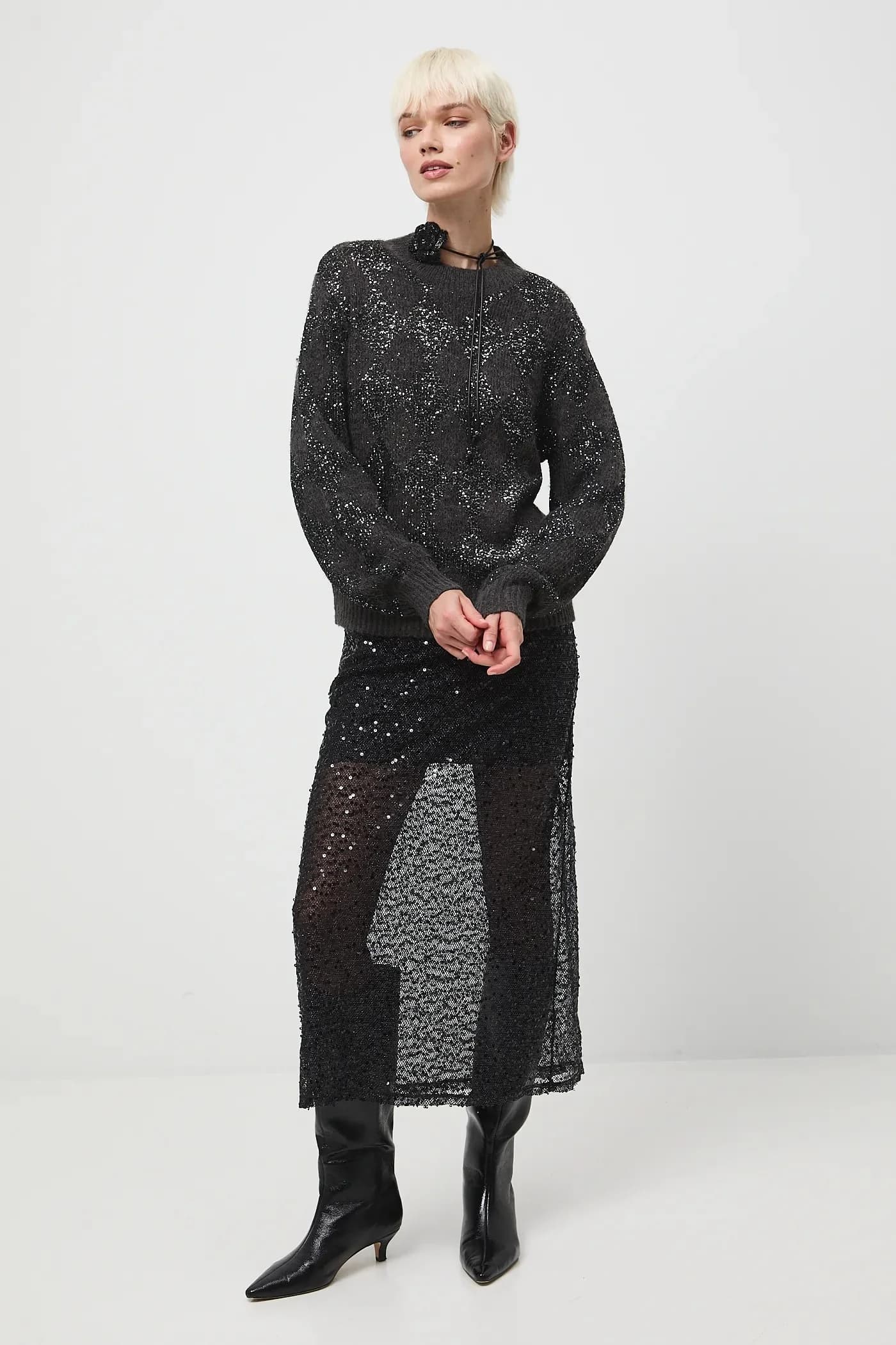 Свитер из смесовой шерсти - фото 2