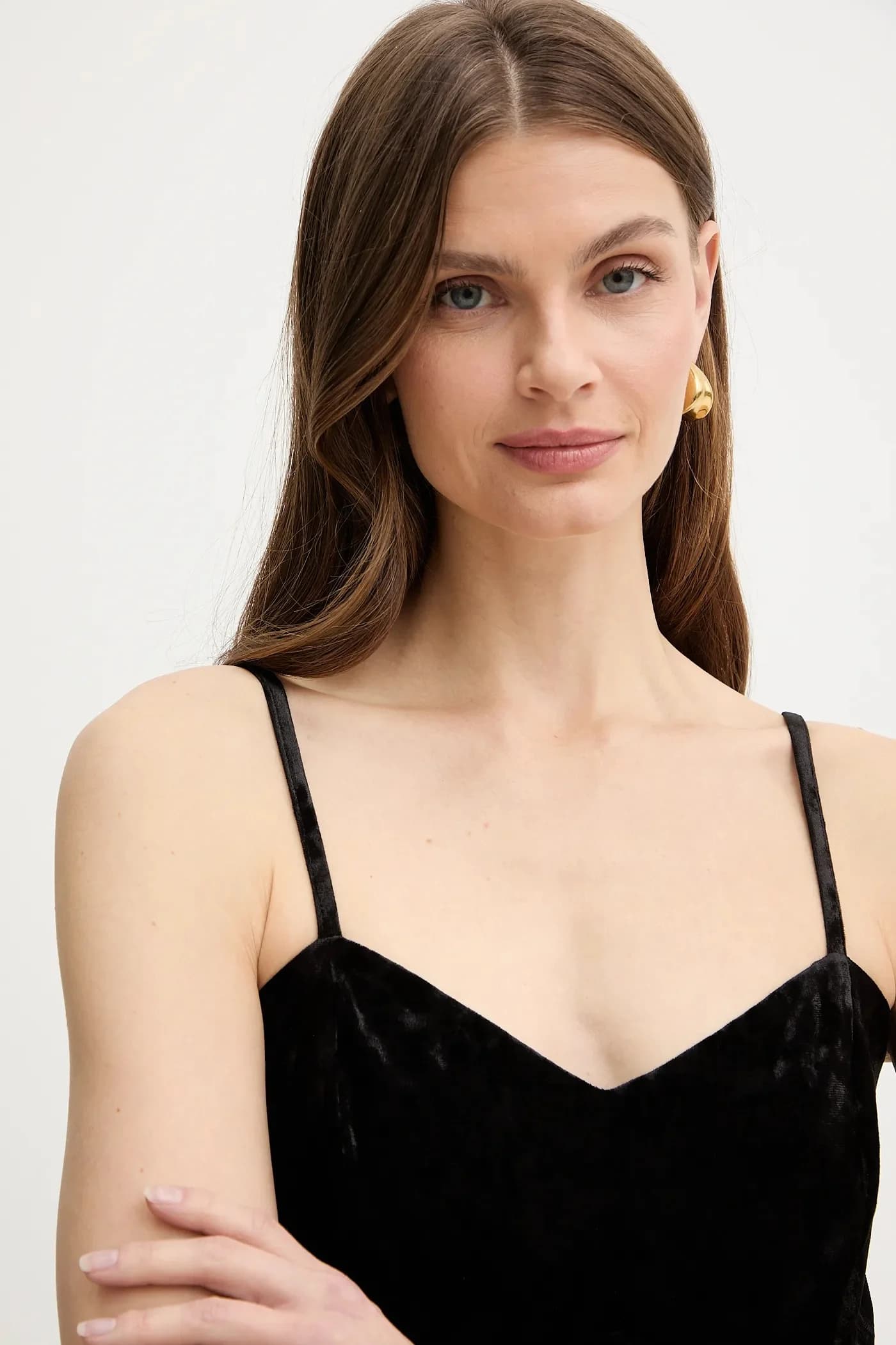 Велюровое платье - фото 4