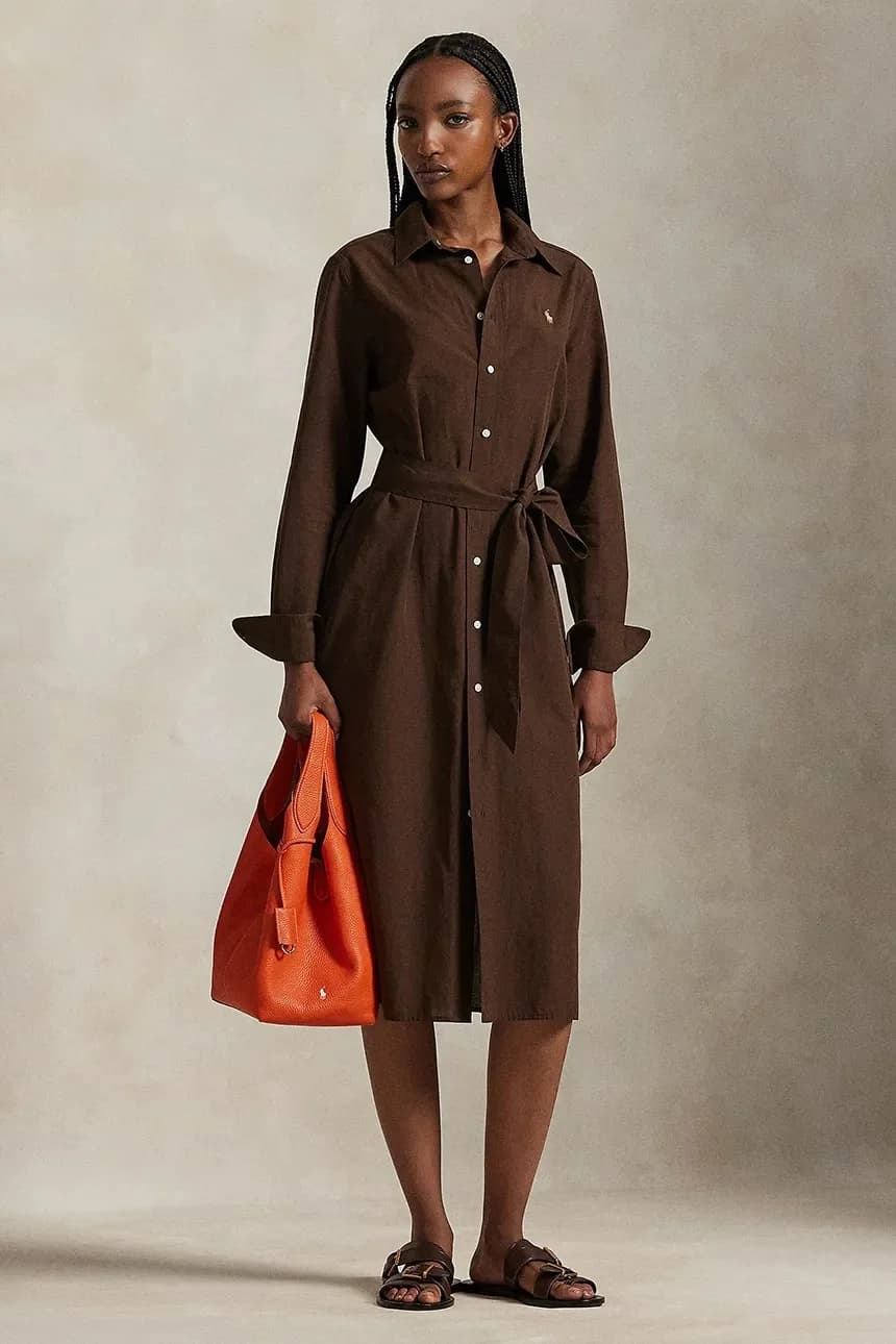 Платье из льна