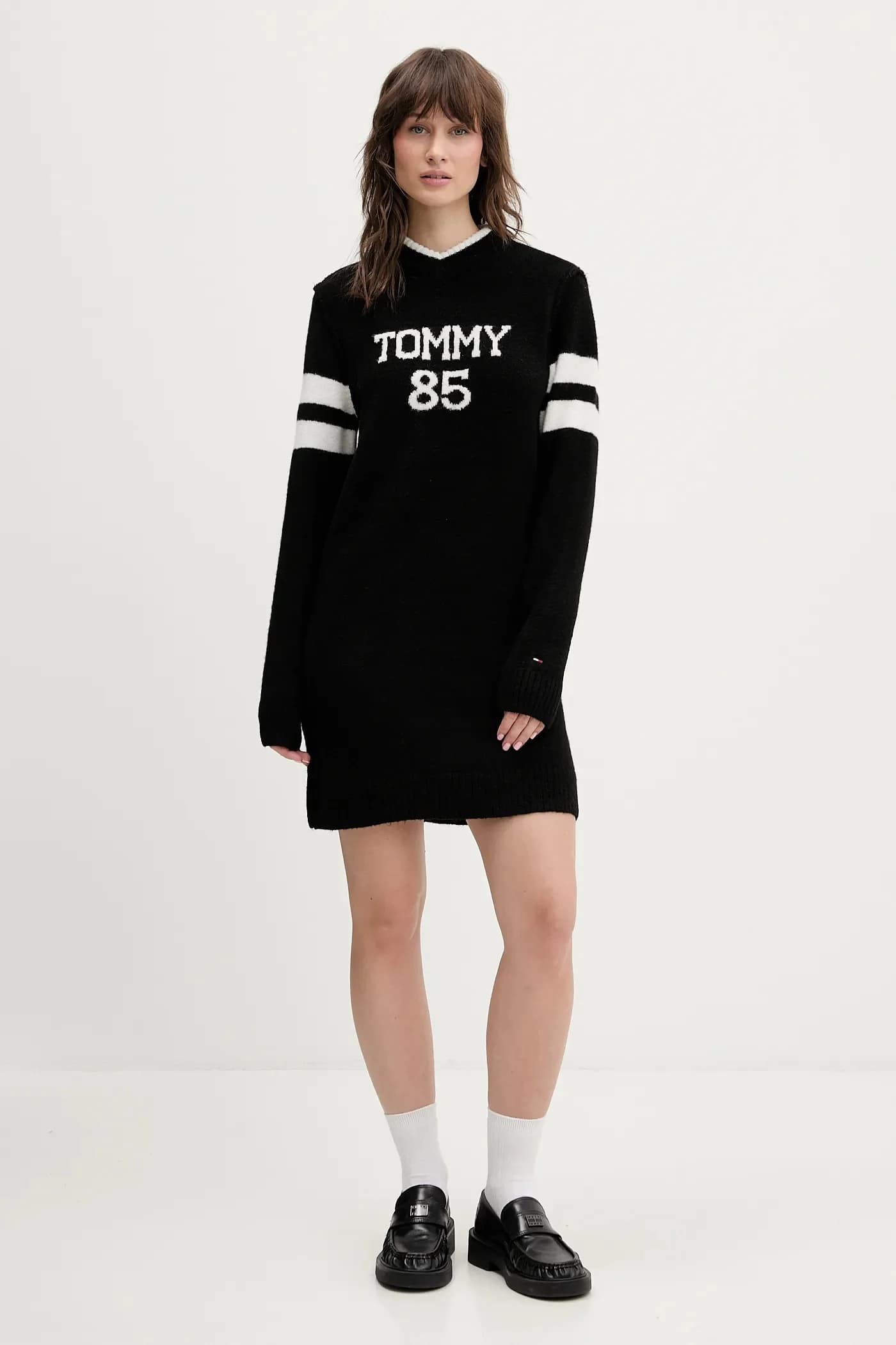 Платье из смесовой шерсти - фото 2