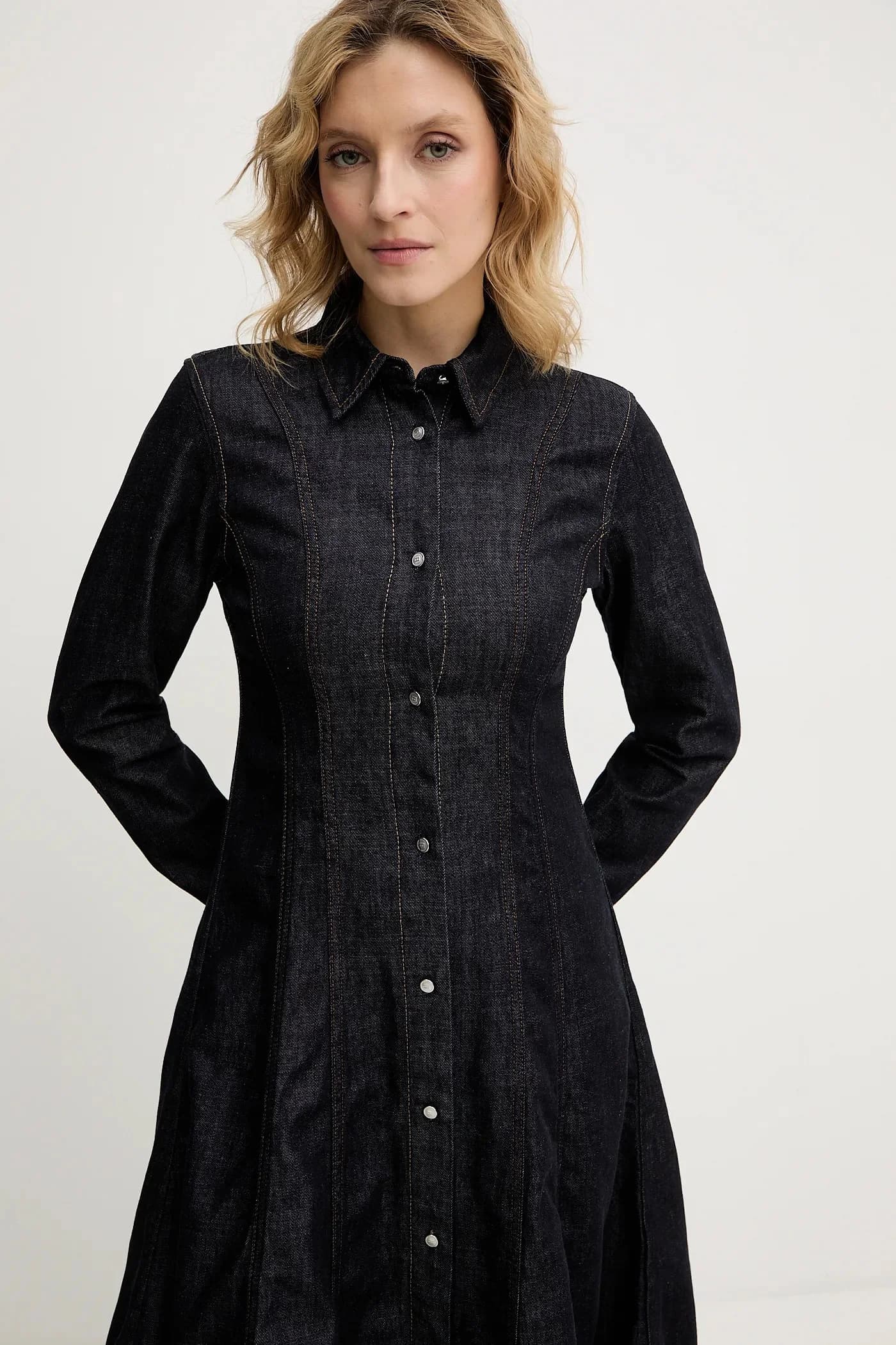 Джинсовое платье - фото 4