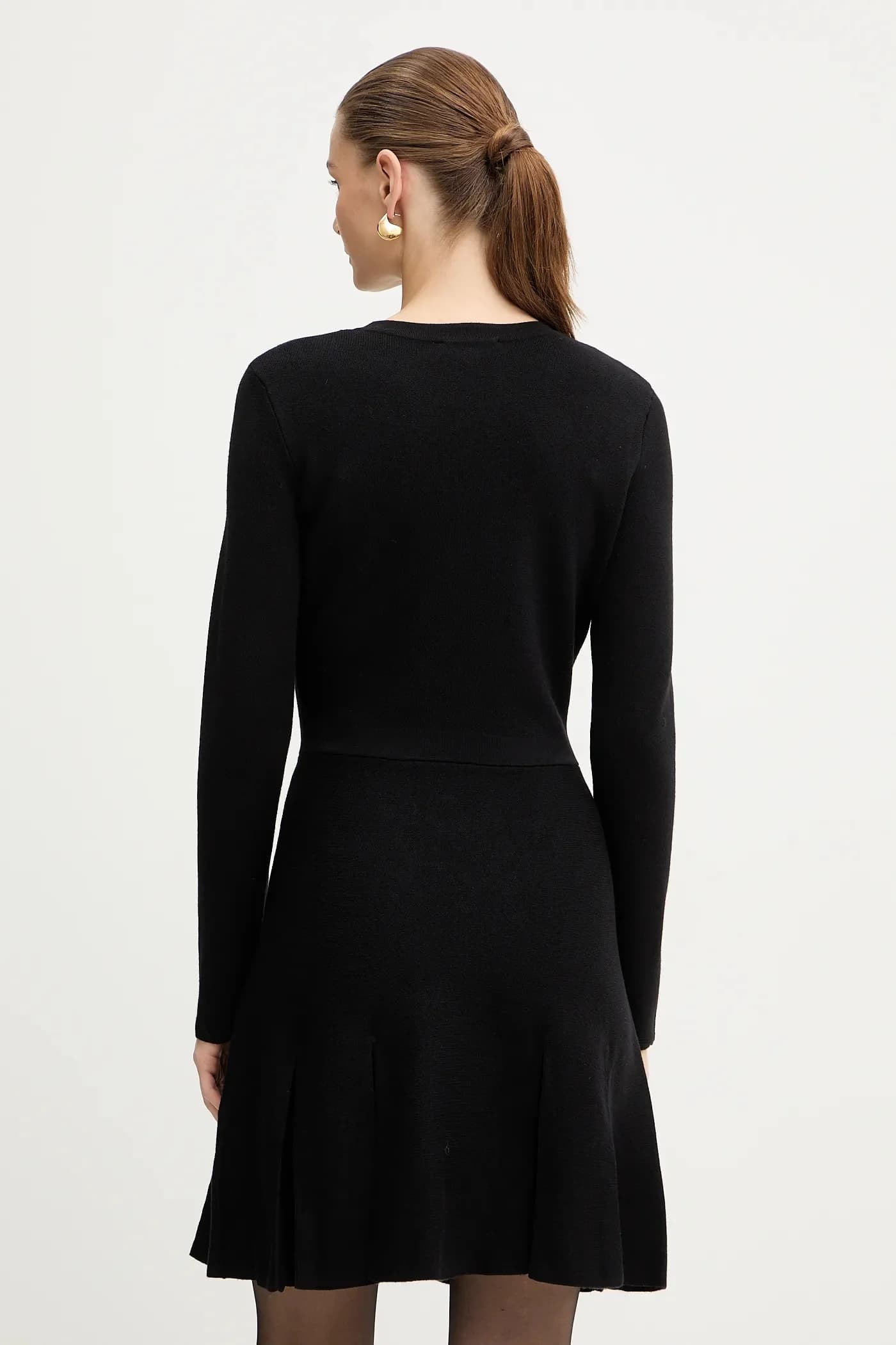 Платье из смесовой шерсти - фото 3