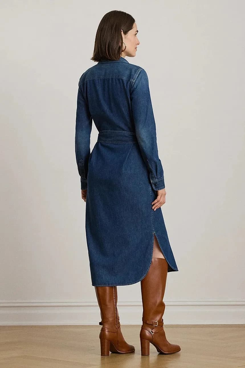 Джинсовое платье - фото 2
