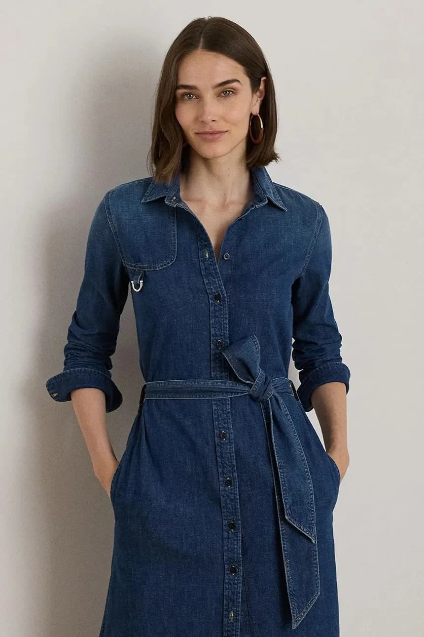 Джинсовое платье - фото 3