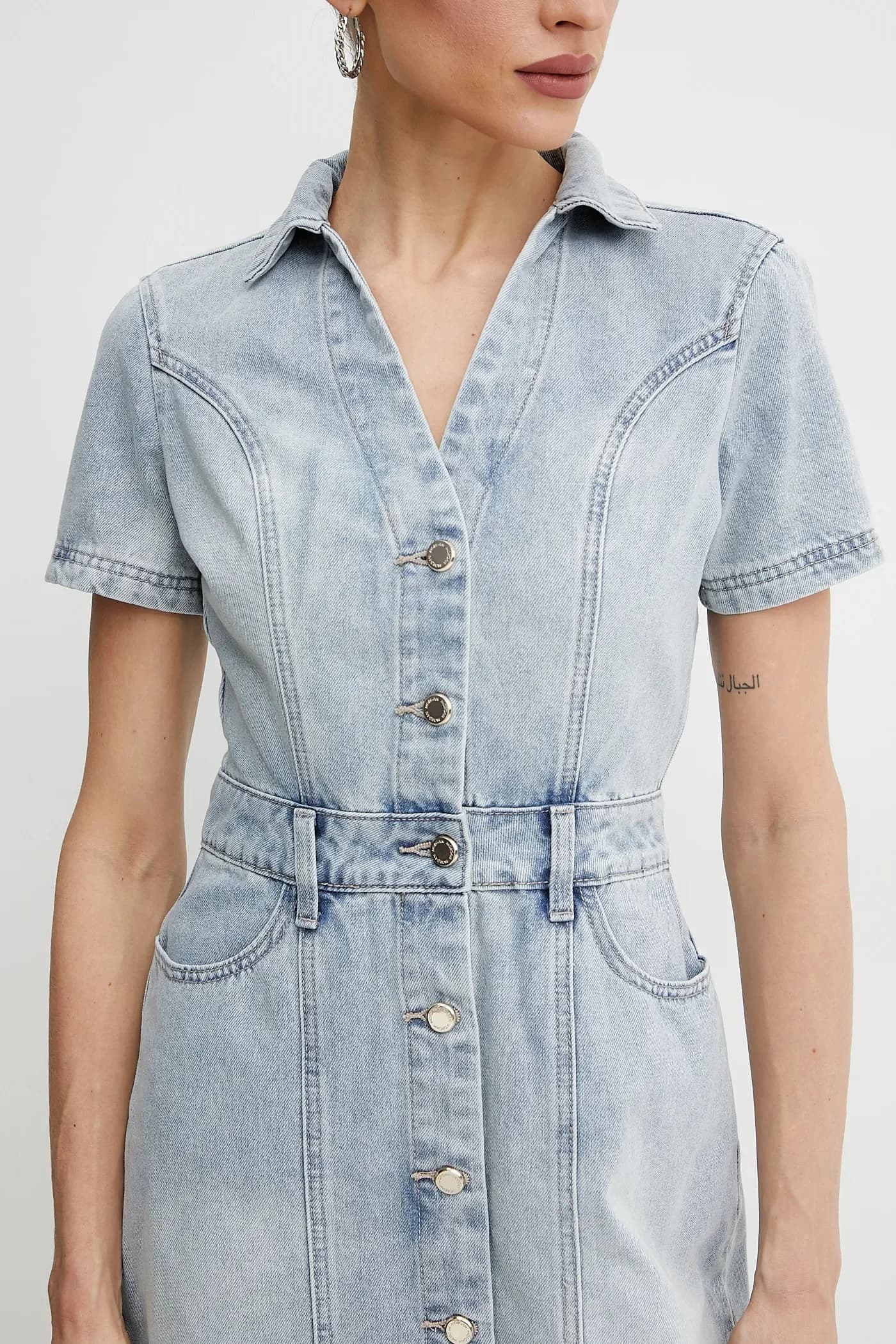 Джинсовое платье - фото 5