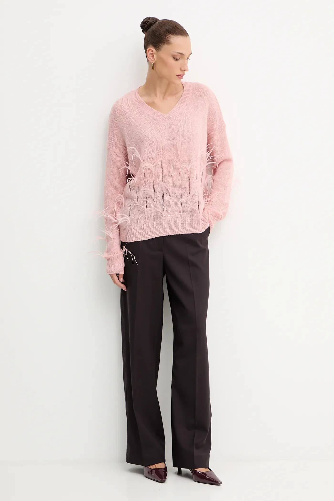 Свитер из смесовой шерсти - фото 2