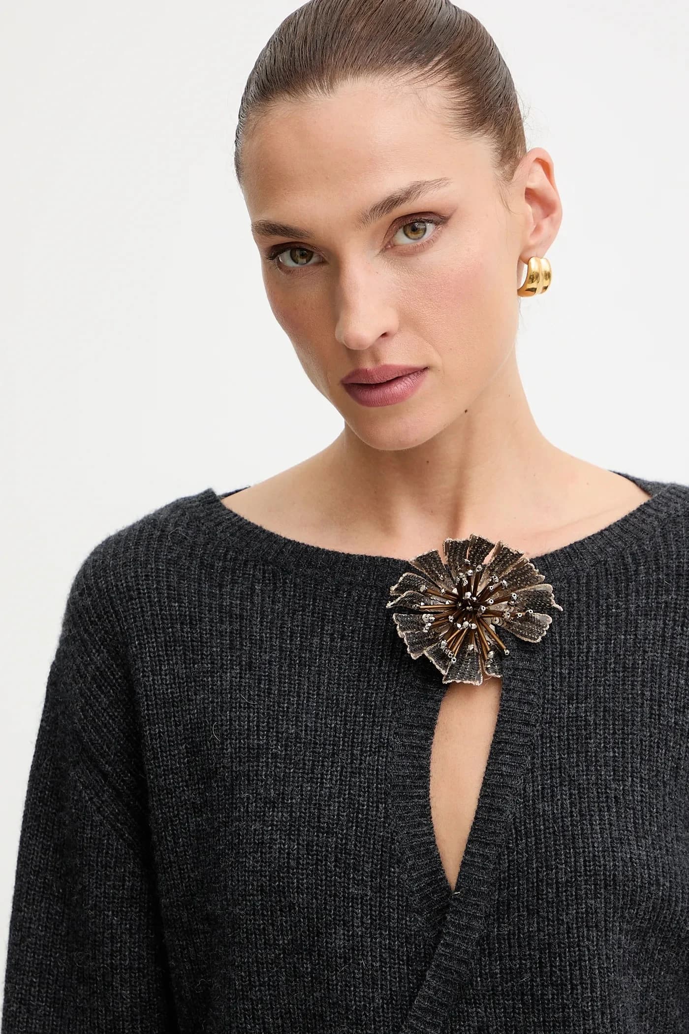 Свитер из смесовой шерсти - фото 4