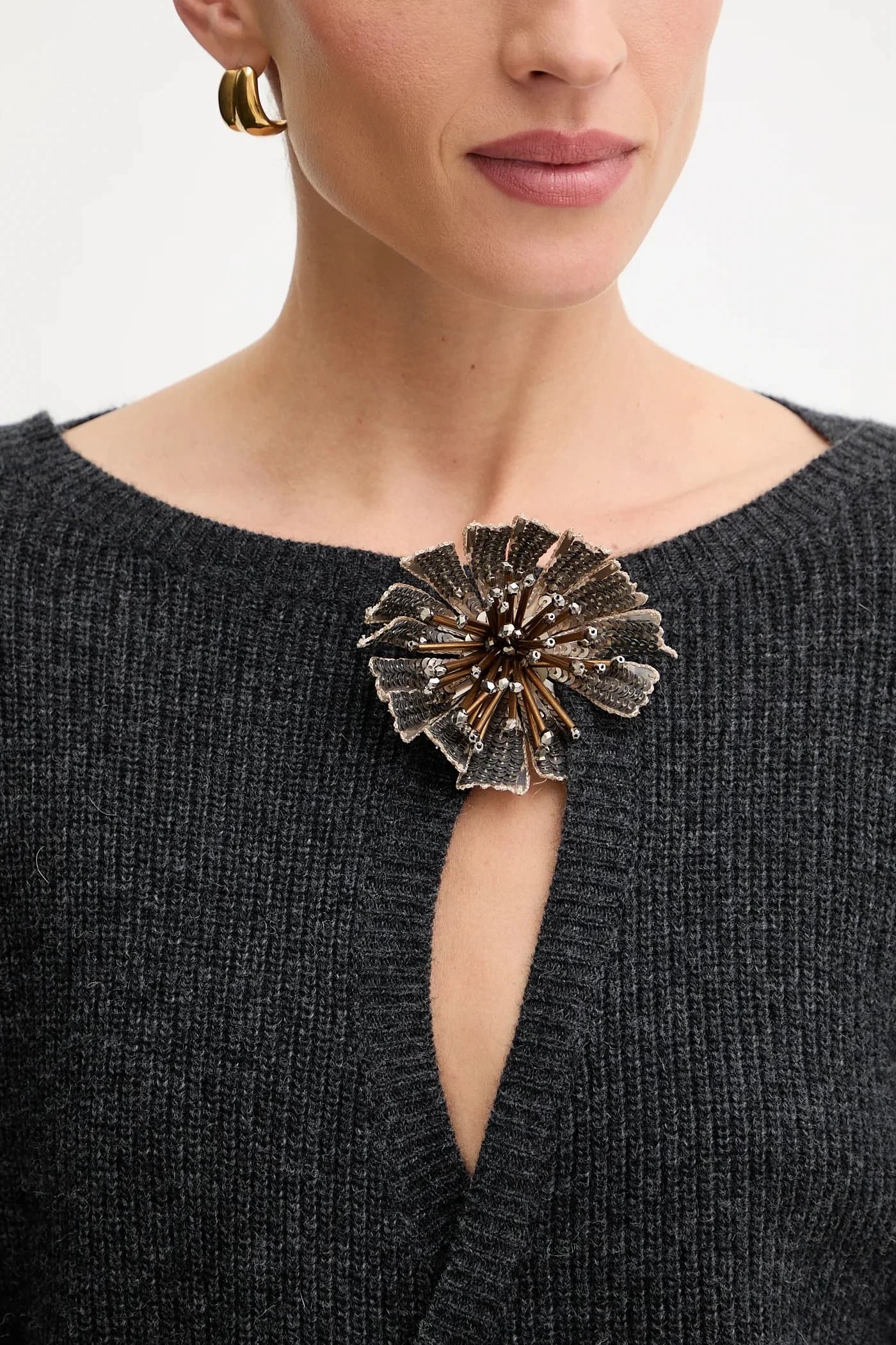 Свитер из смесовой шерсти - фото 5