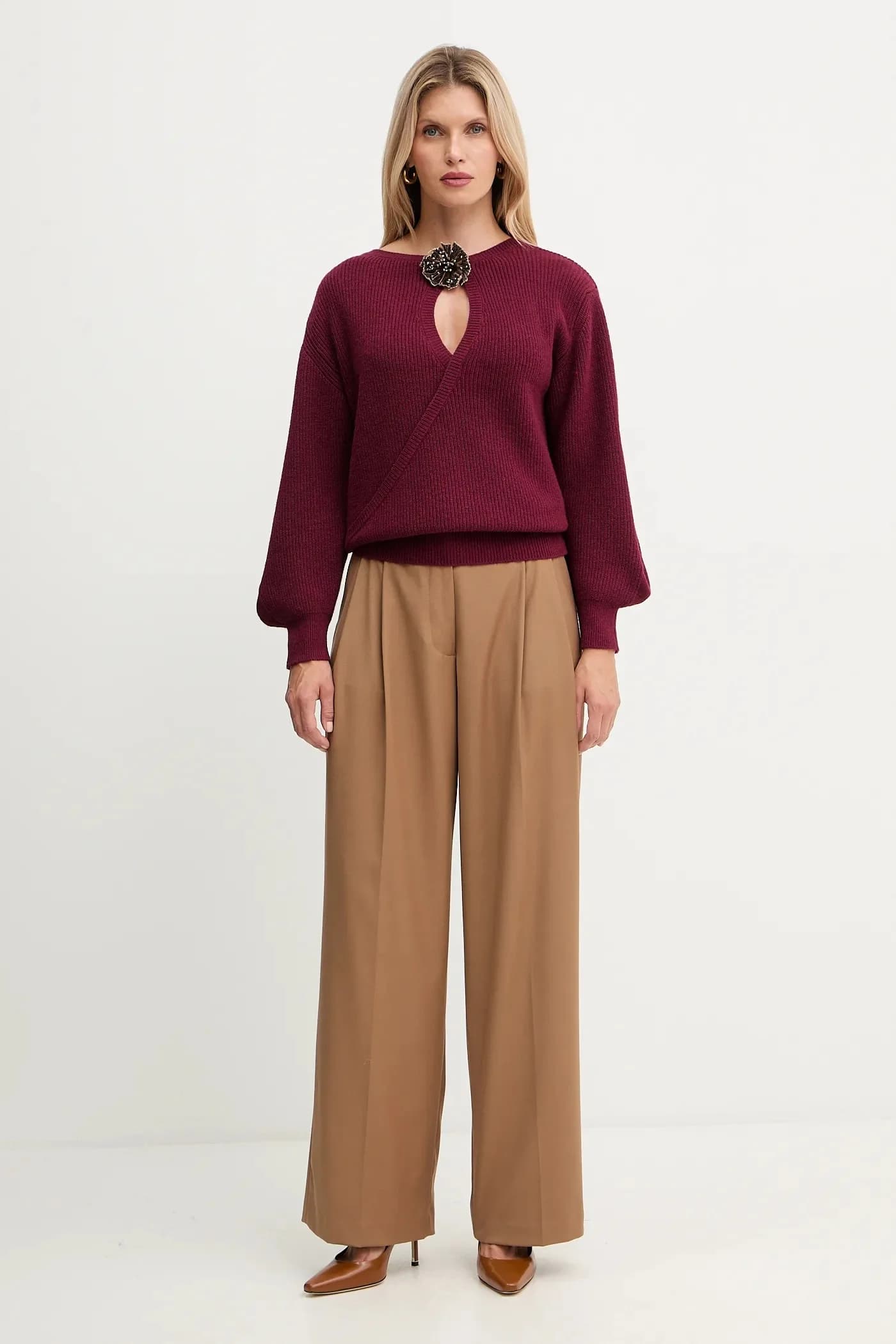 Свитер из смесовой шерсти - фото 2