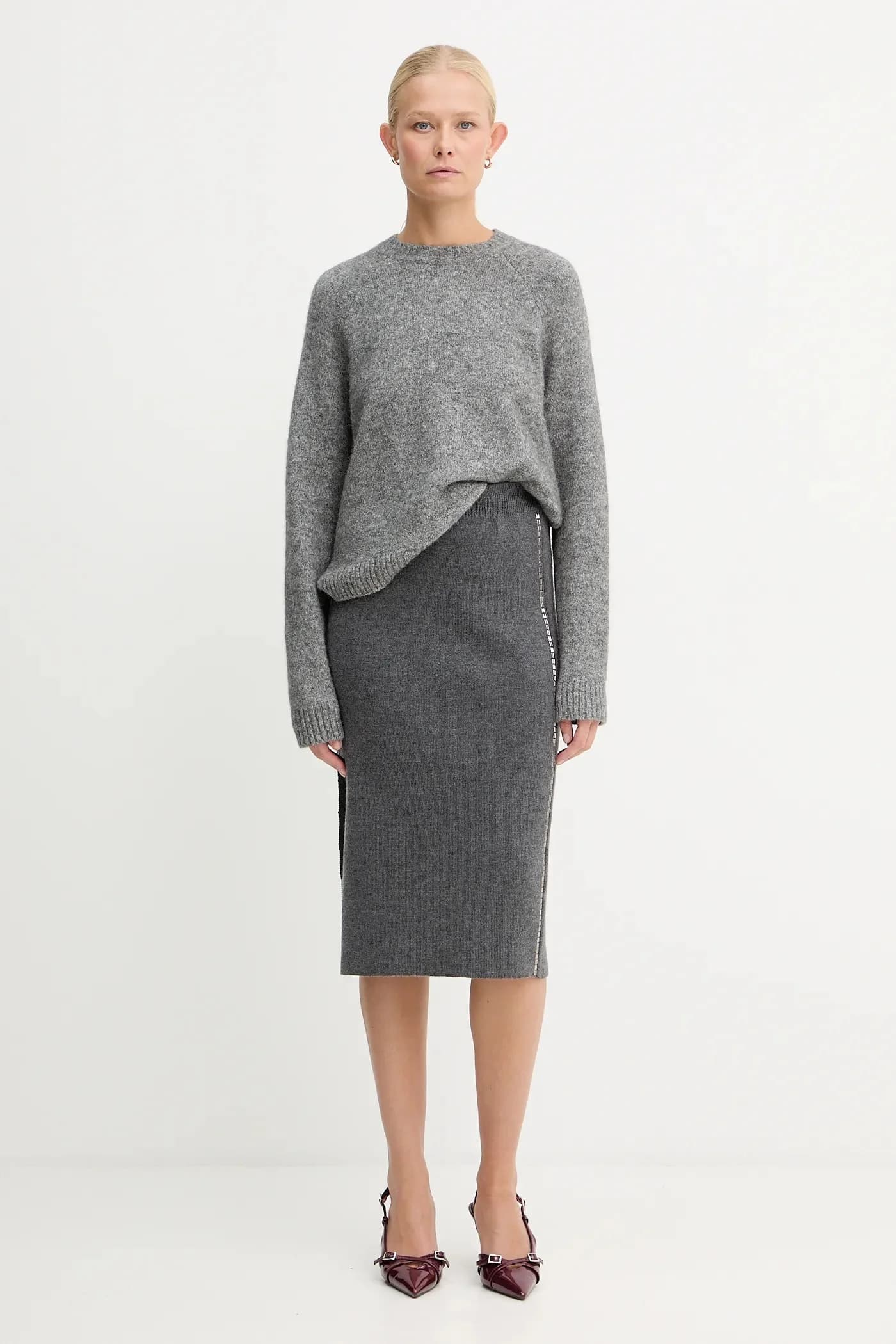 свитер Febisan из смесовой шерсти - фото 2